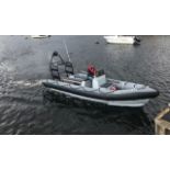 PACIFIC 22 MARINE RIB, 4CYL FORD DIESEL C/W GALVANISED TWIN AXLE TRAILER