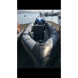 HALLMATIC ARTIC 28 NAVY DIVE RIB BOAT C/W NEW MARINER OPTIMAX 125 ENGINES x2 APPROX 4HRS ON EACH