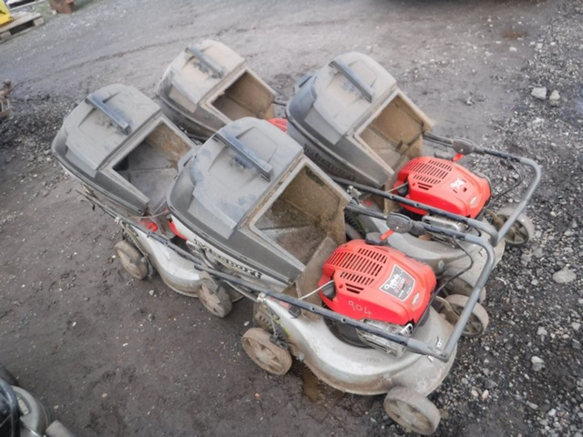 MASPORT 500 SERIES 18, WALKALONG MOWER AND BASKET x4