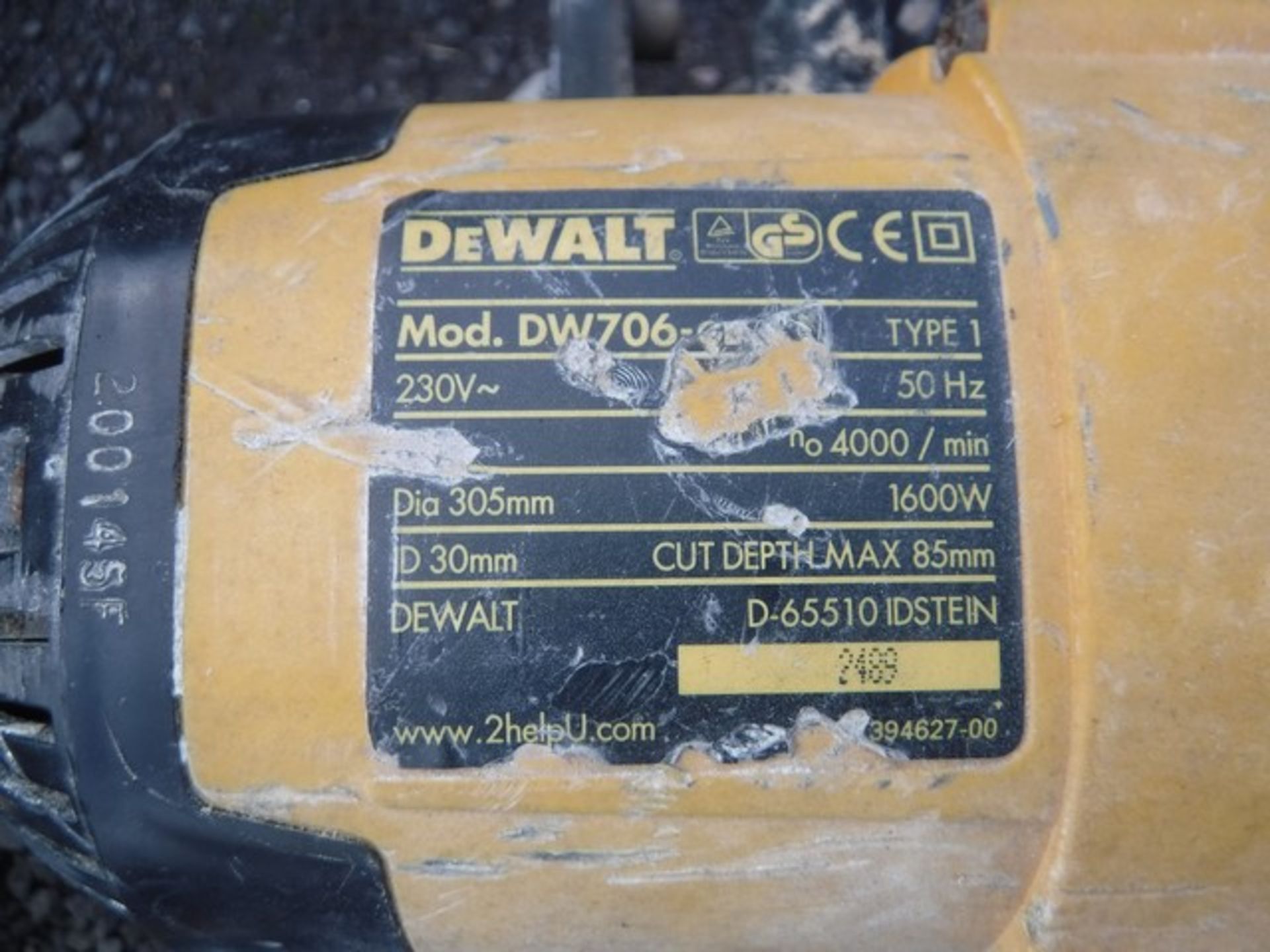 DEWALT CIRCULAR SAW C/W RUNNING/ROLLING BENCH - Image 7 of 8