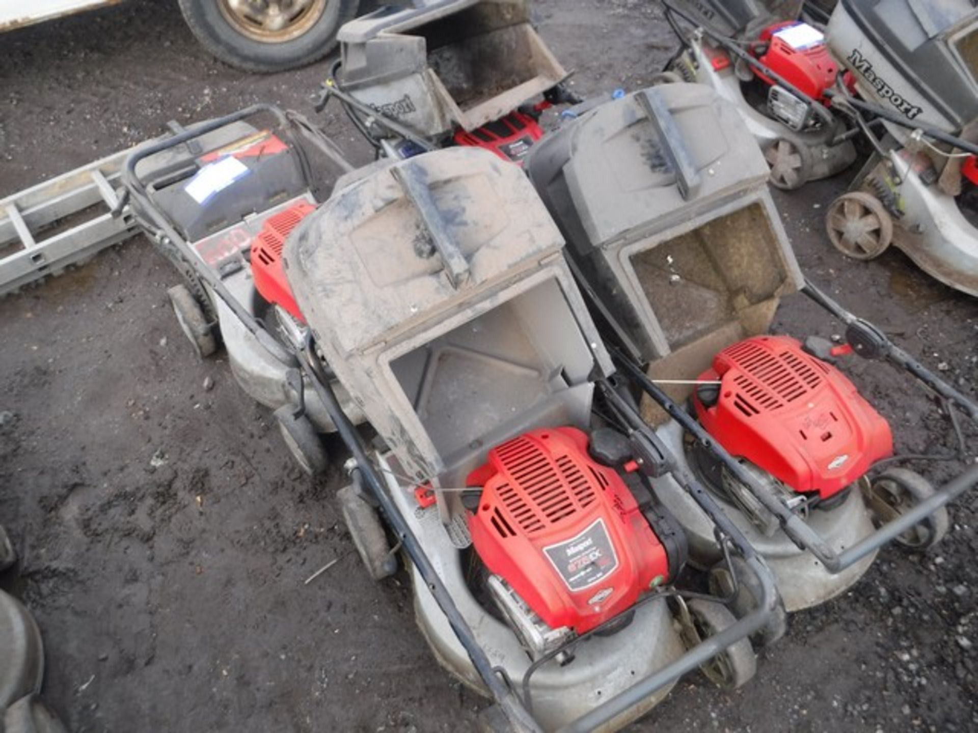 MASPORT 500 SERIES 18, WALKALONG MOWER AND BASKET x4