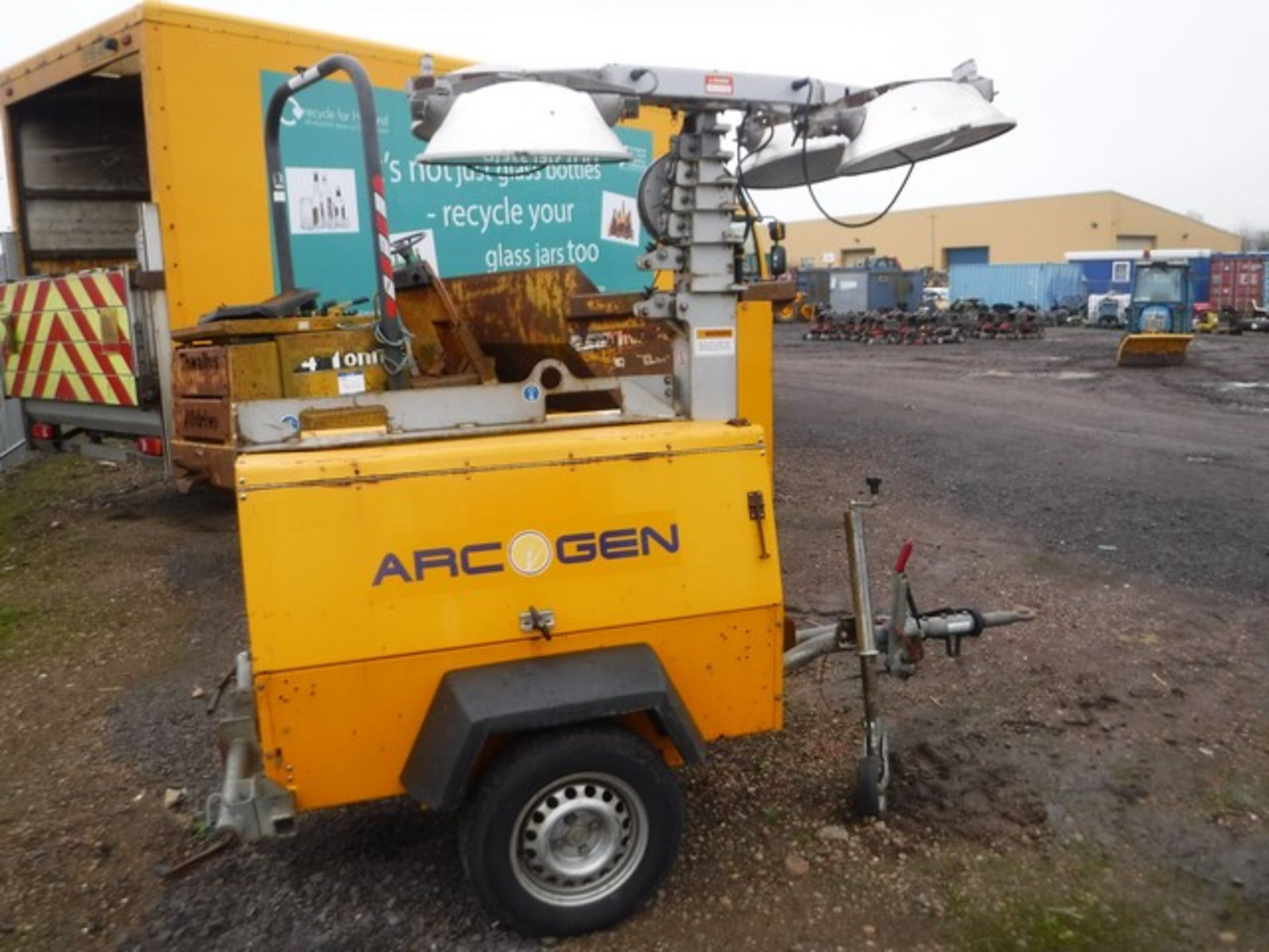 ARCOGEN PORTABLE LIGHT TOWER 4 LIGHTS SINGLE AXLE TRAILER - Image 7 of 19