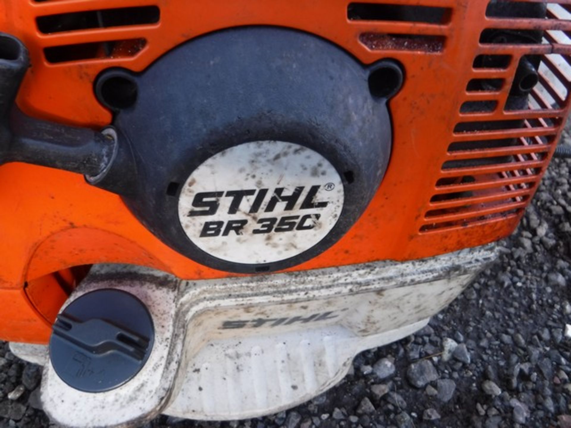 STIHL BR350 PETROL LEAFBLOWER AND HARNESS x2 - Image 3 of 3