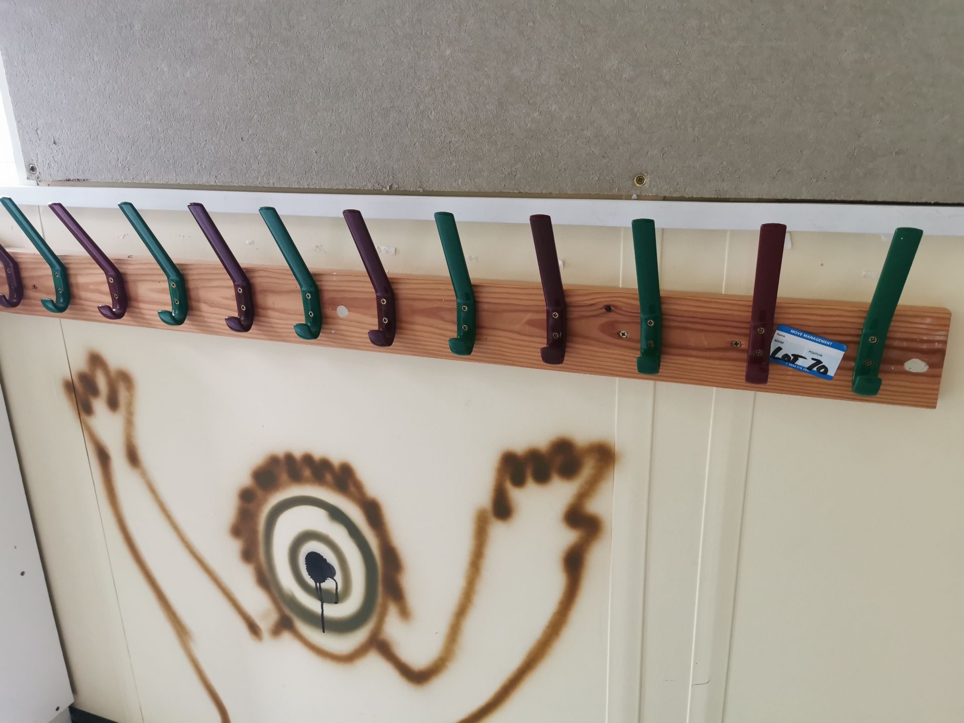 coloured coat hooks