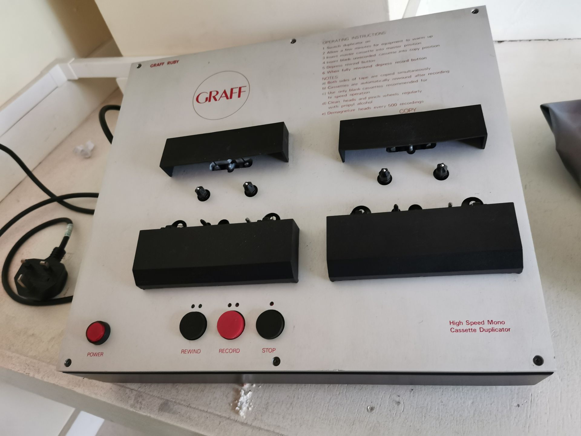 Graff Ruby cassette copier