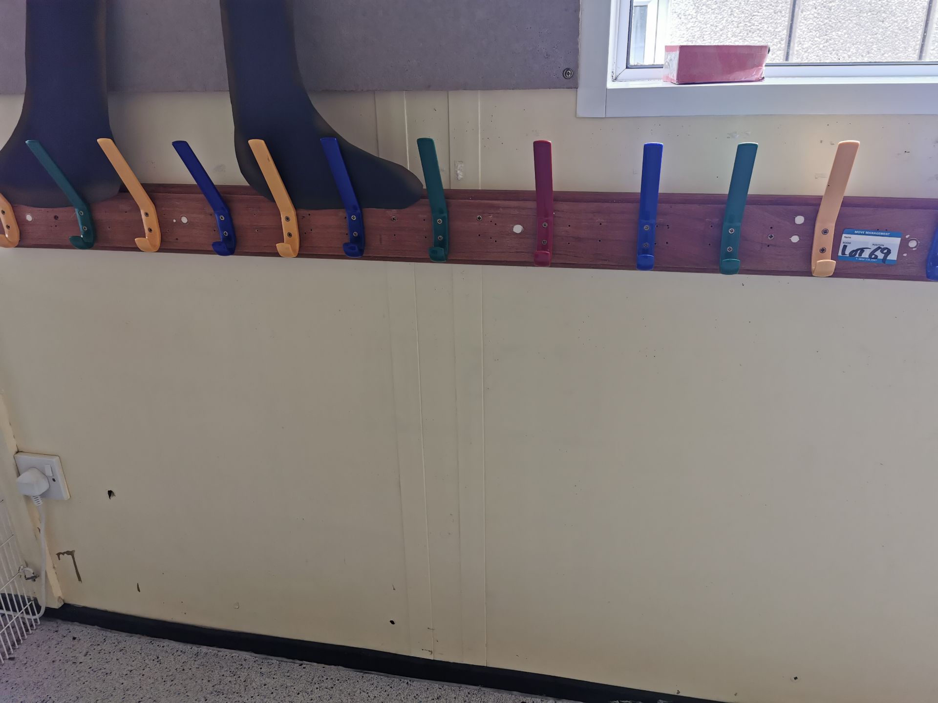 coloured coat hooks