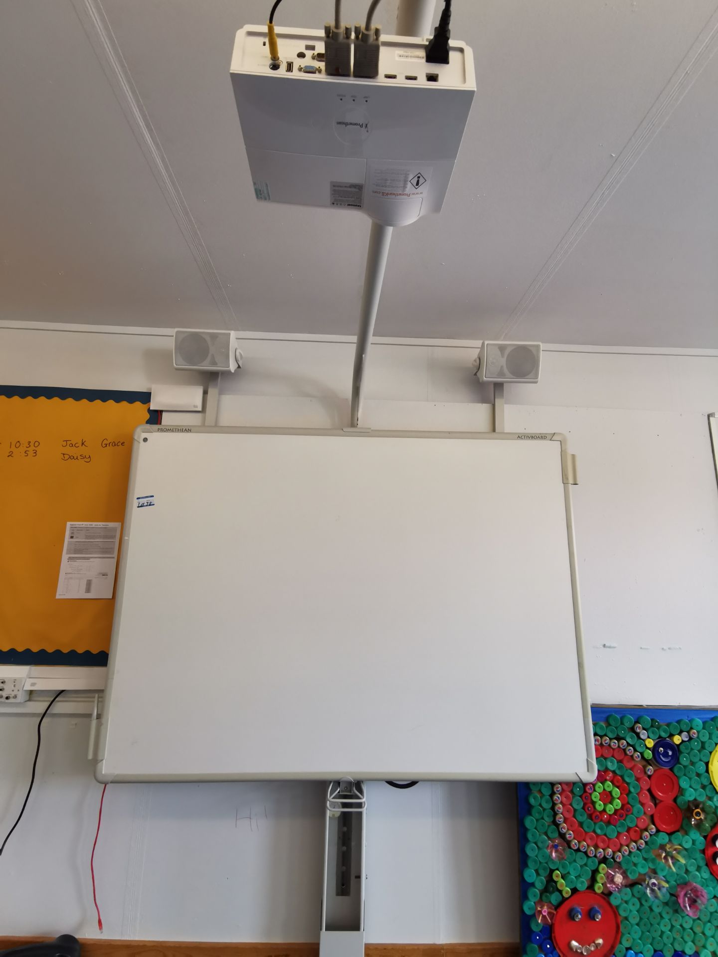 Promethean active board & projector on stand