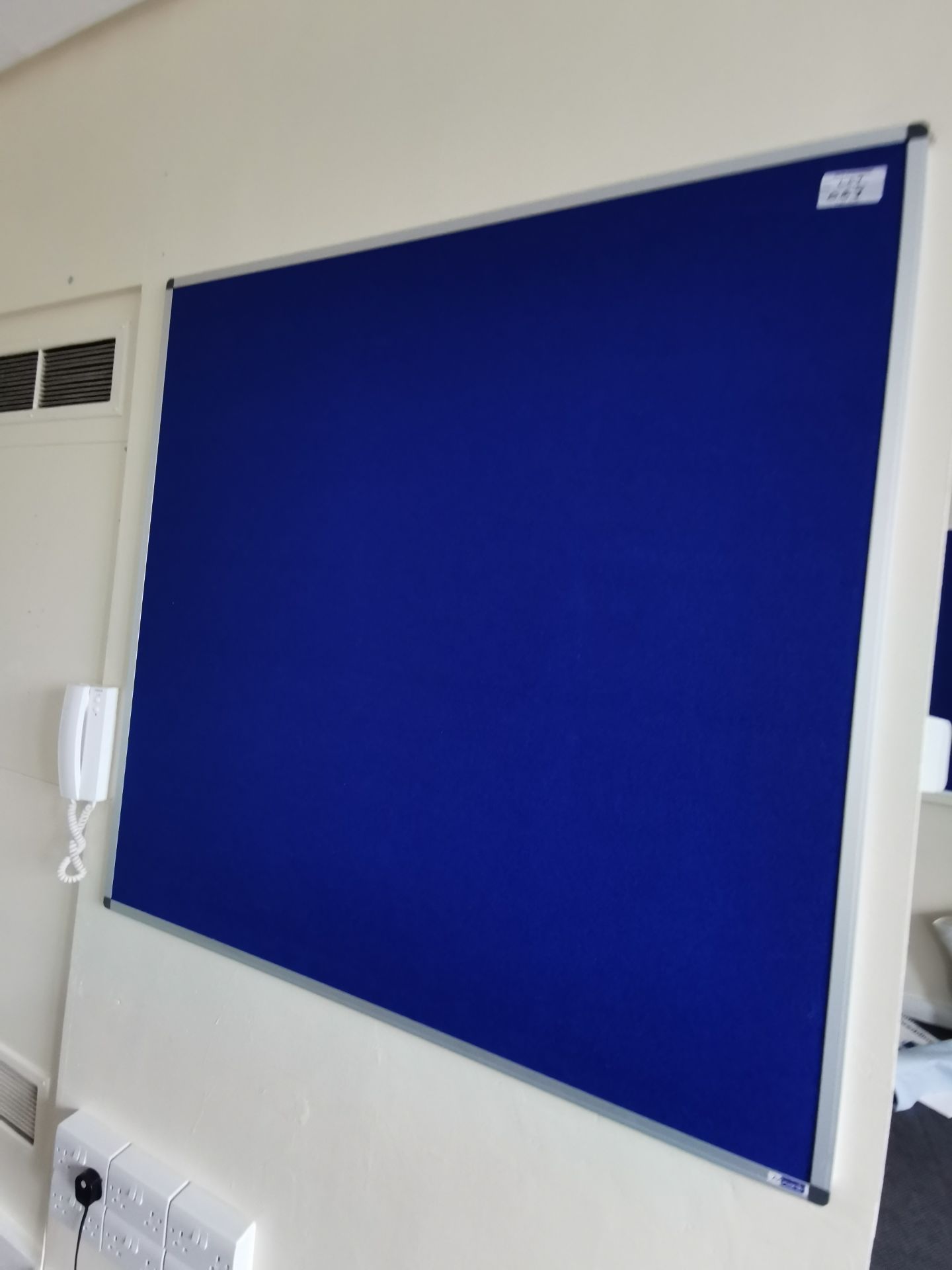 Large square notice board