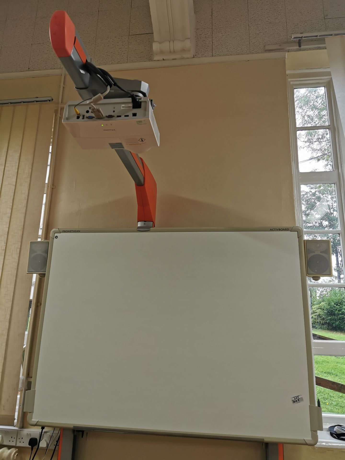 Promethean active board & projector on stand