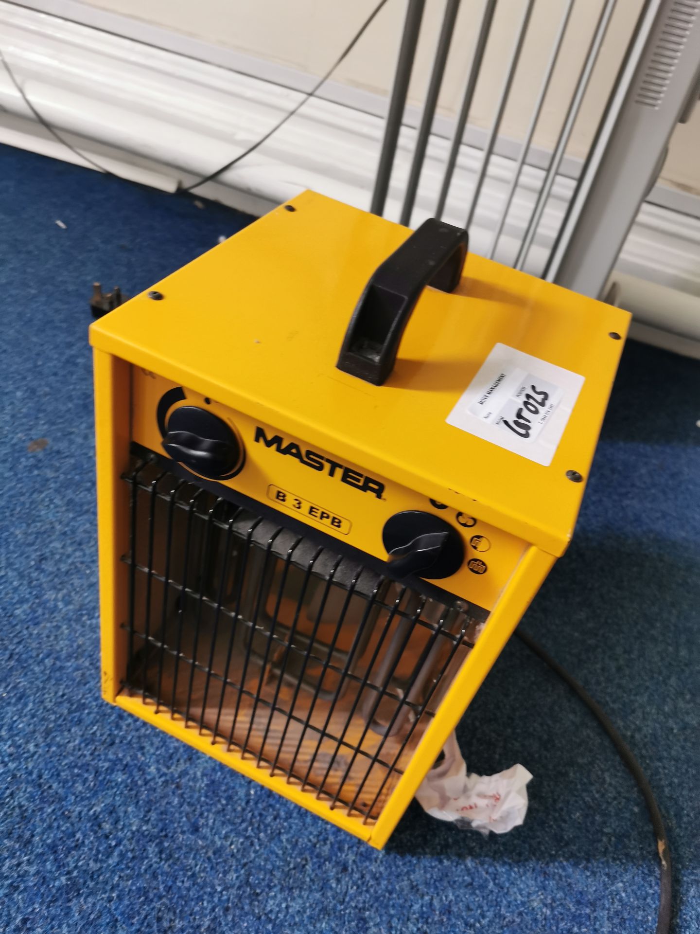 small Yellow eletrical heater