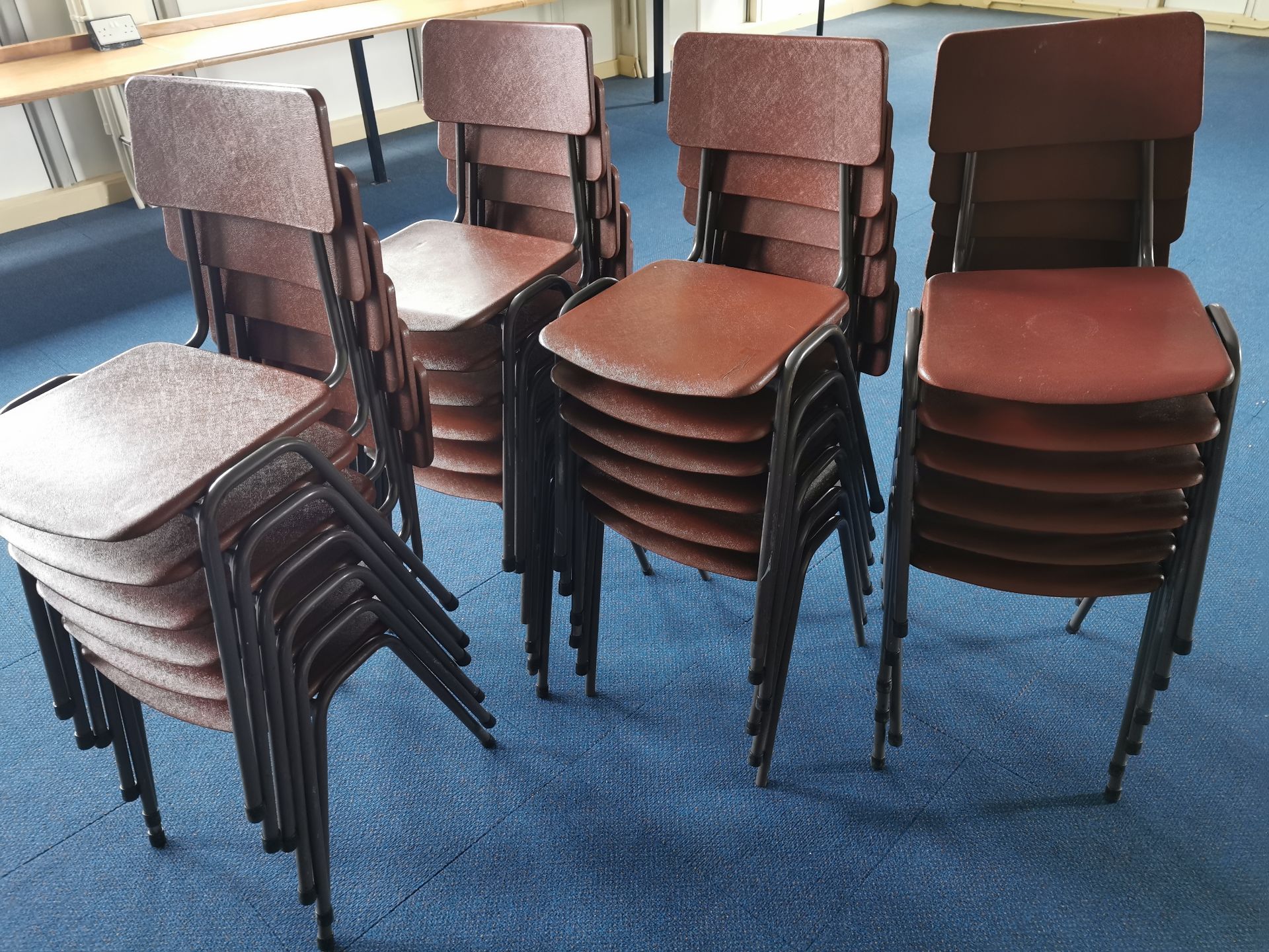 24x Vintage classroom chairs