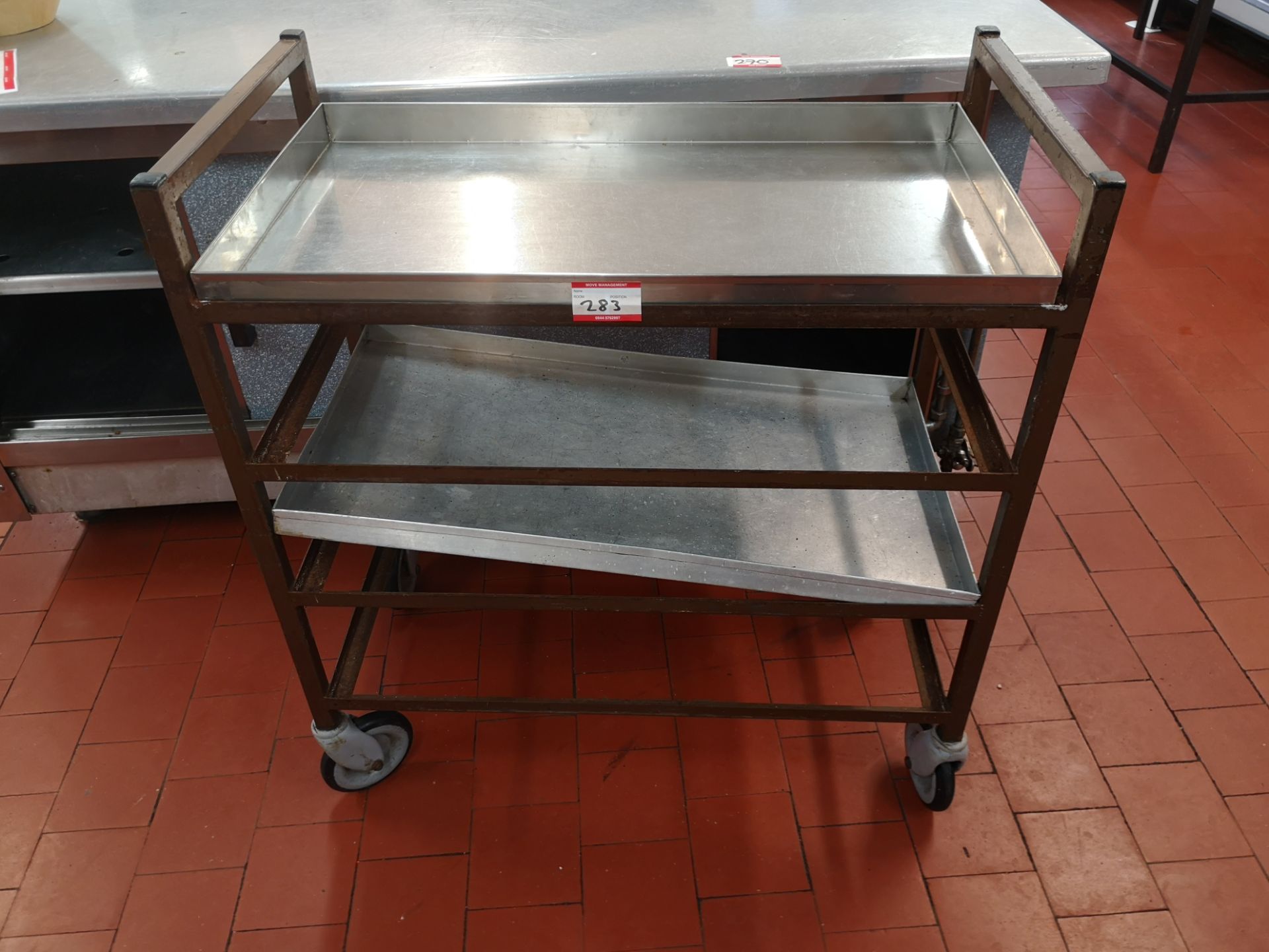 Catering trolley 4 shelf