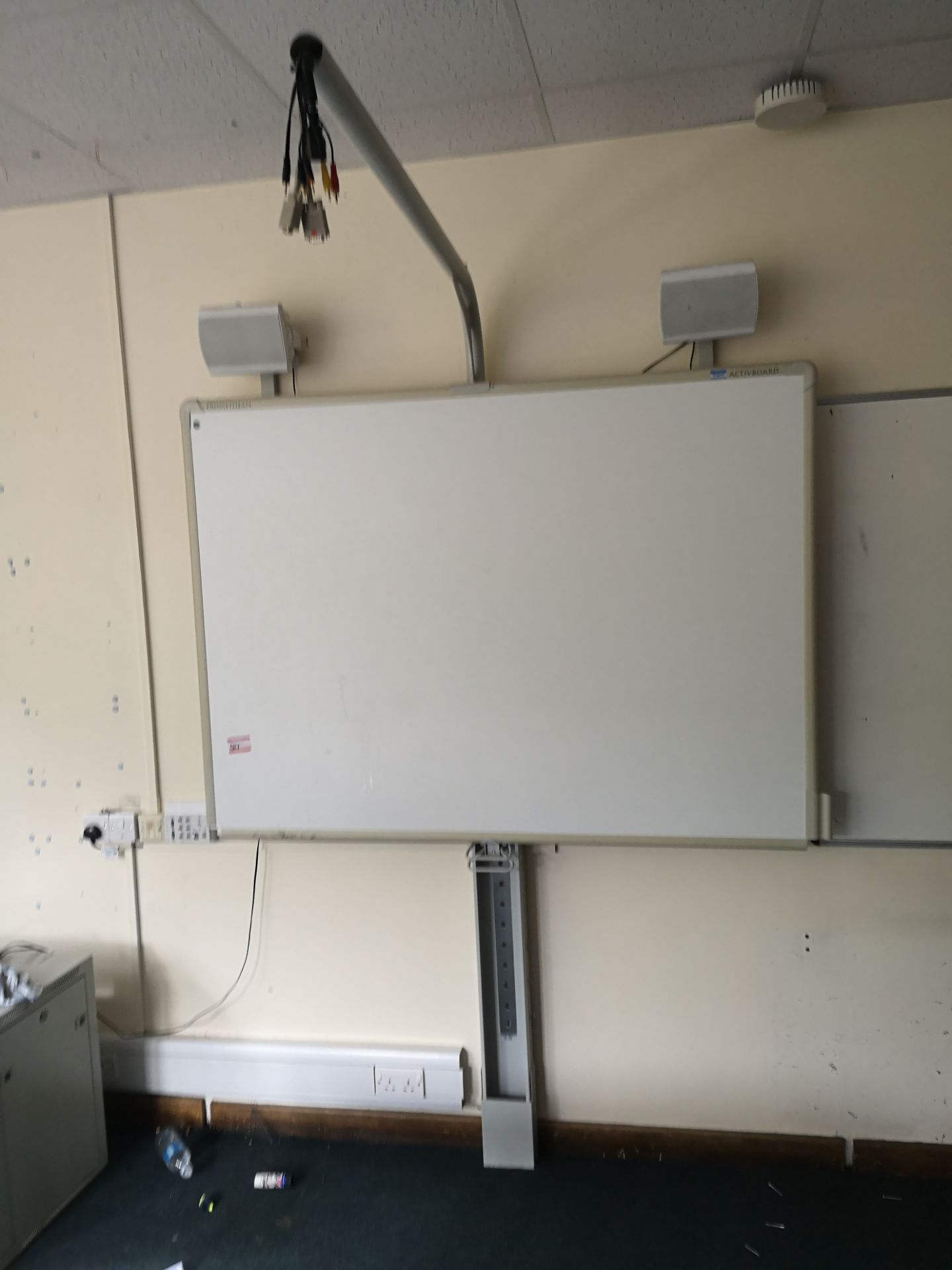 Promethean active board with speakers [on stand]