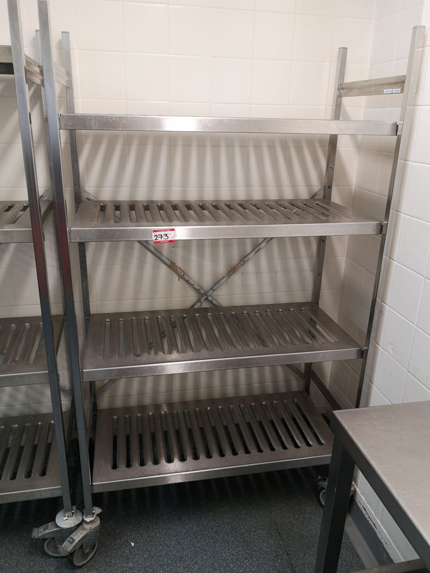 stainless catering racking