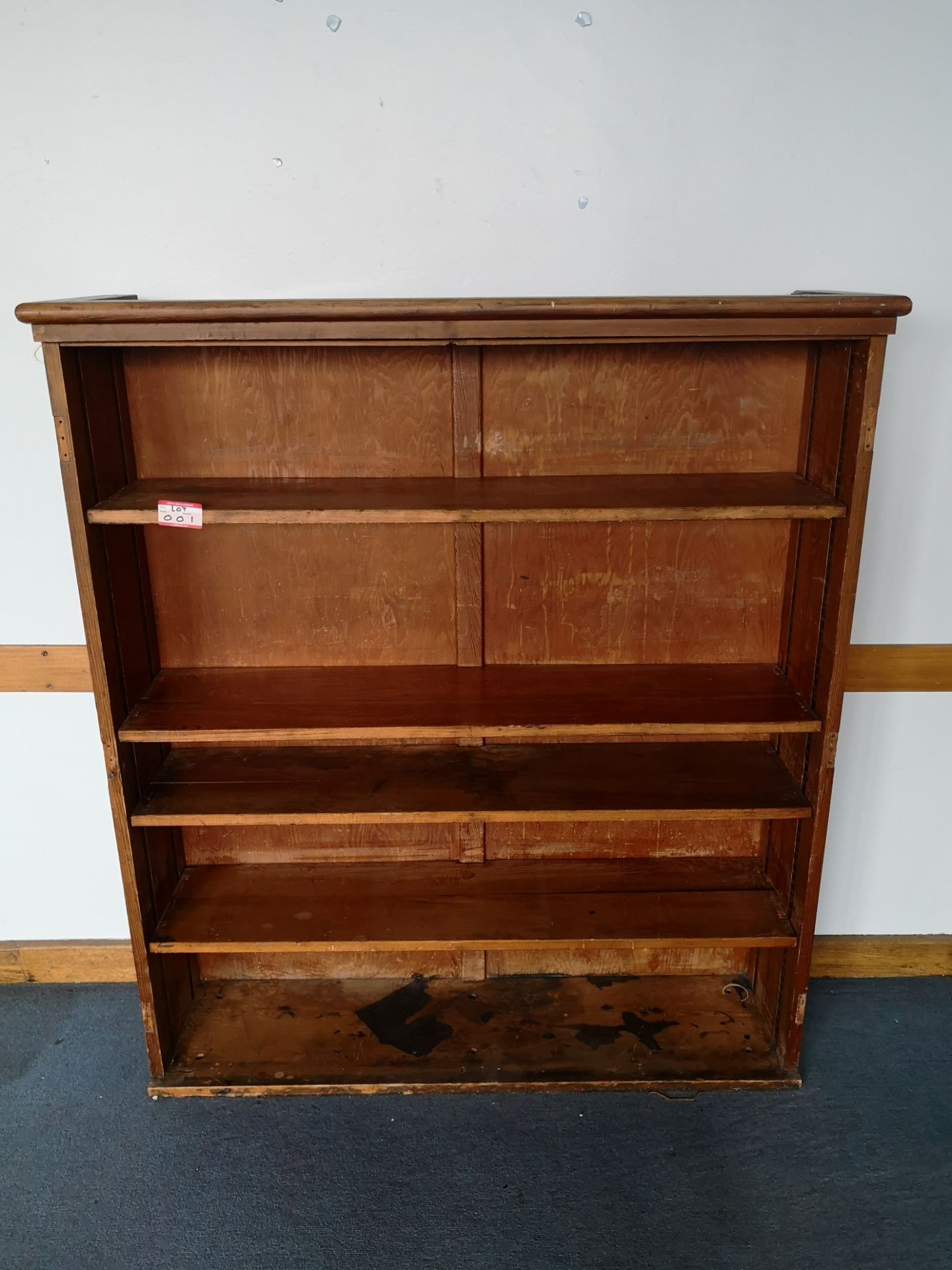 Vintage wooden bookcase