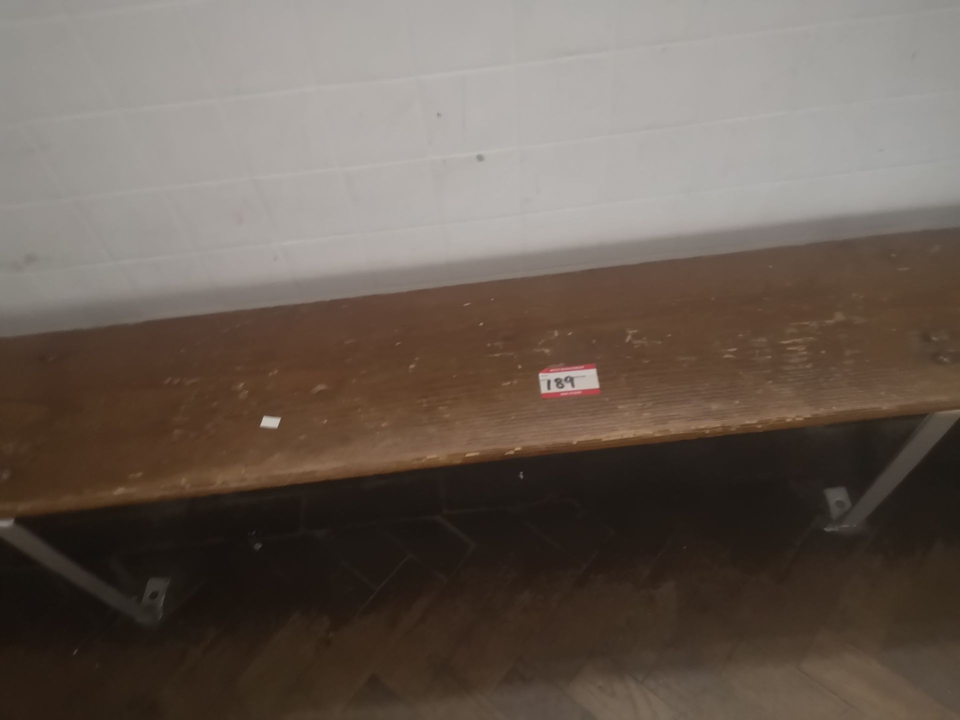 Vintage changing room bench - Image 3 of 3