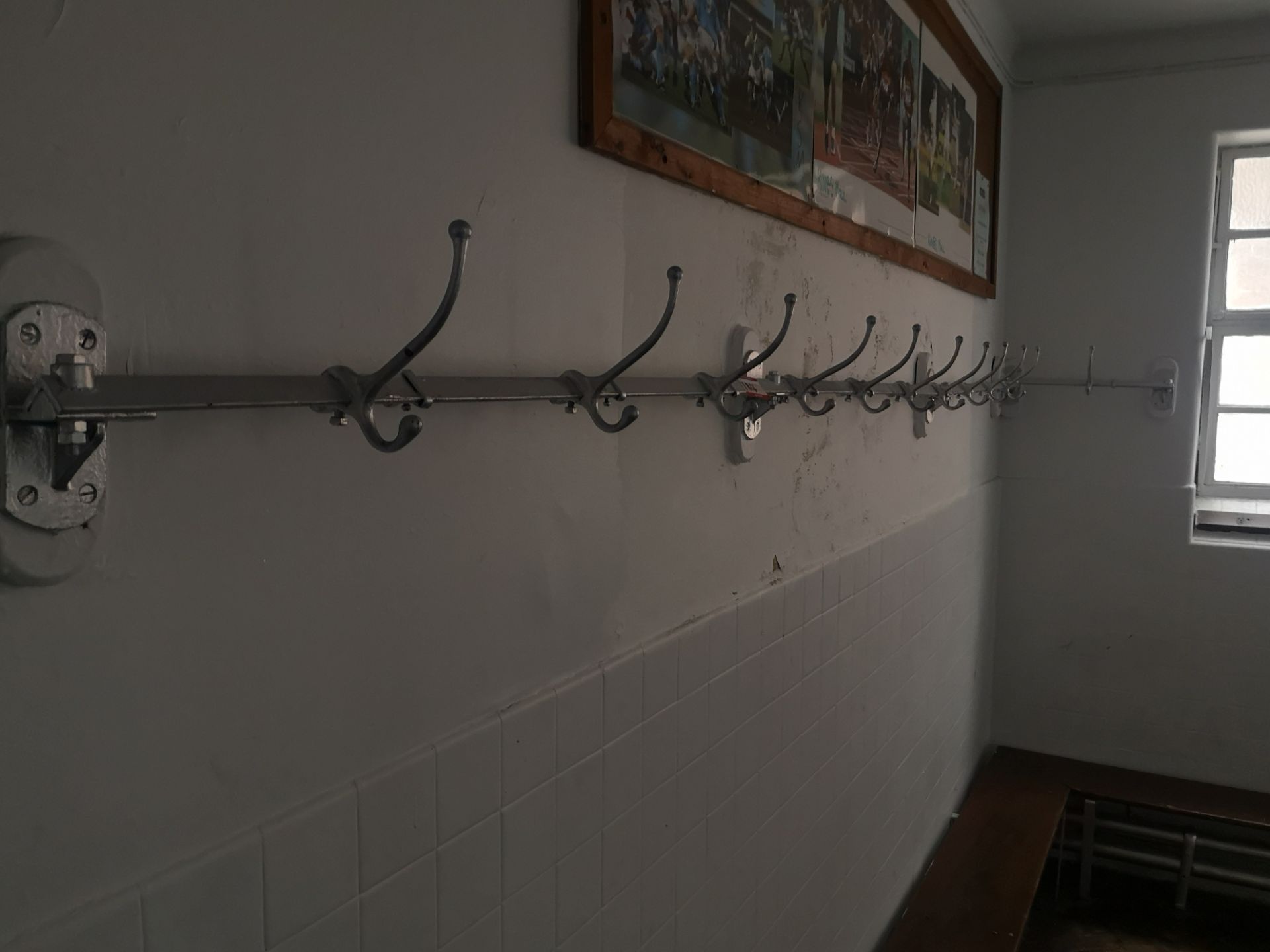 Vintage changing room hooks