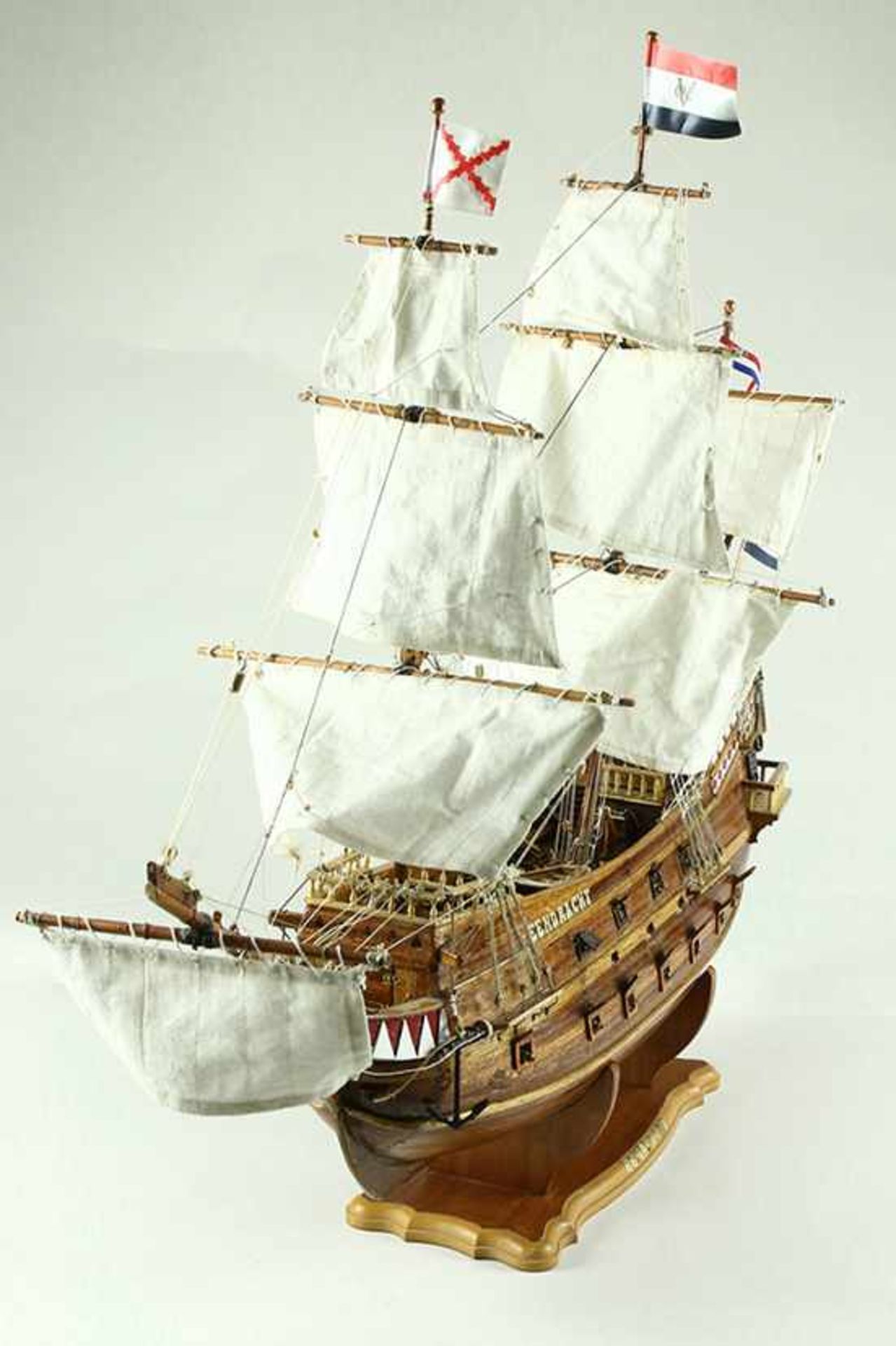 Boten - Houten model van het VOC schip De Eendracht - L. 70 cm -