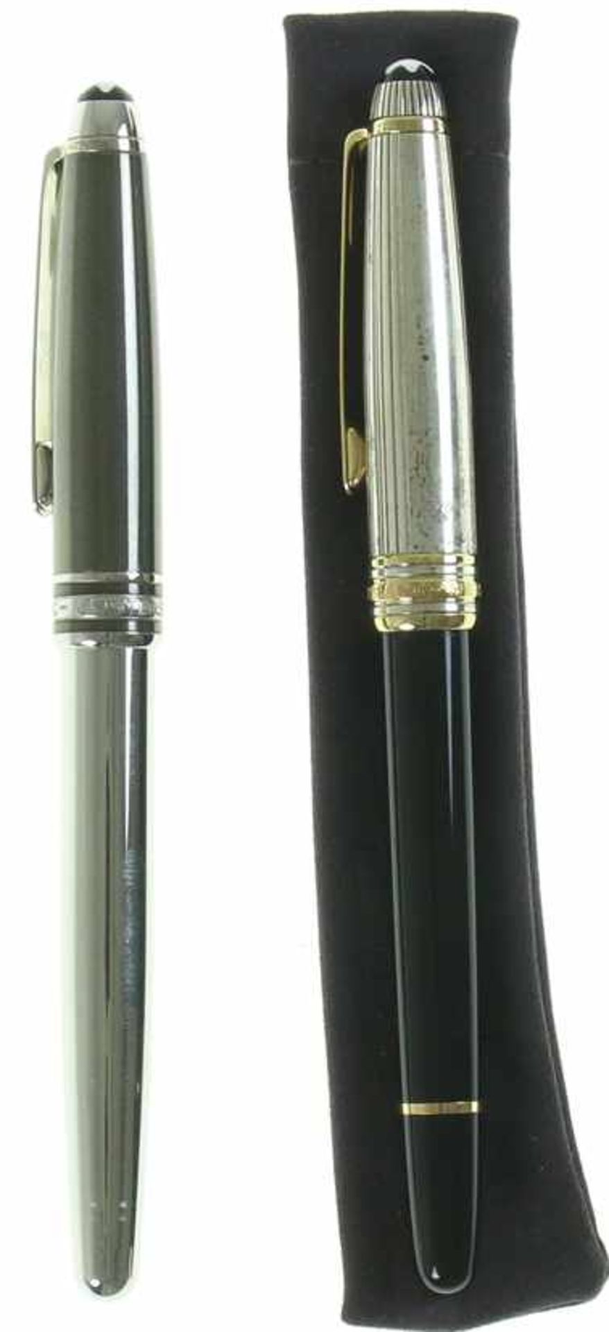 Montblanc Fountain pen with 18ct gold nib, Montblanc Meisterstuck and a Montblanc ball point