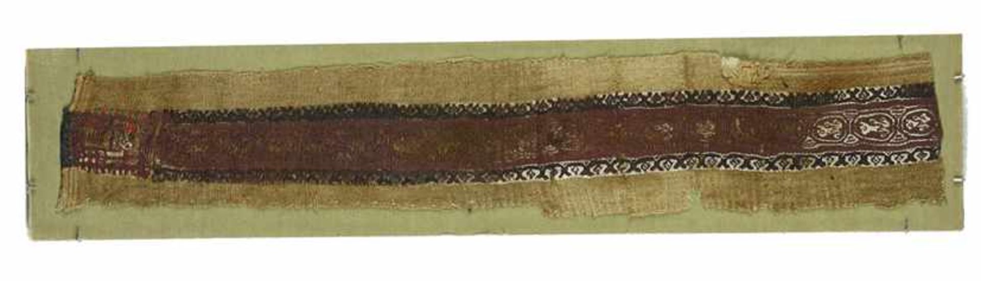 Koptisch textiel fragment, circa 10e eeuw - 60 x 10 cm -