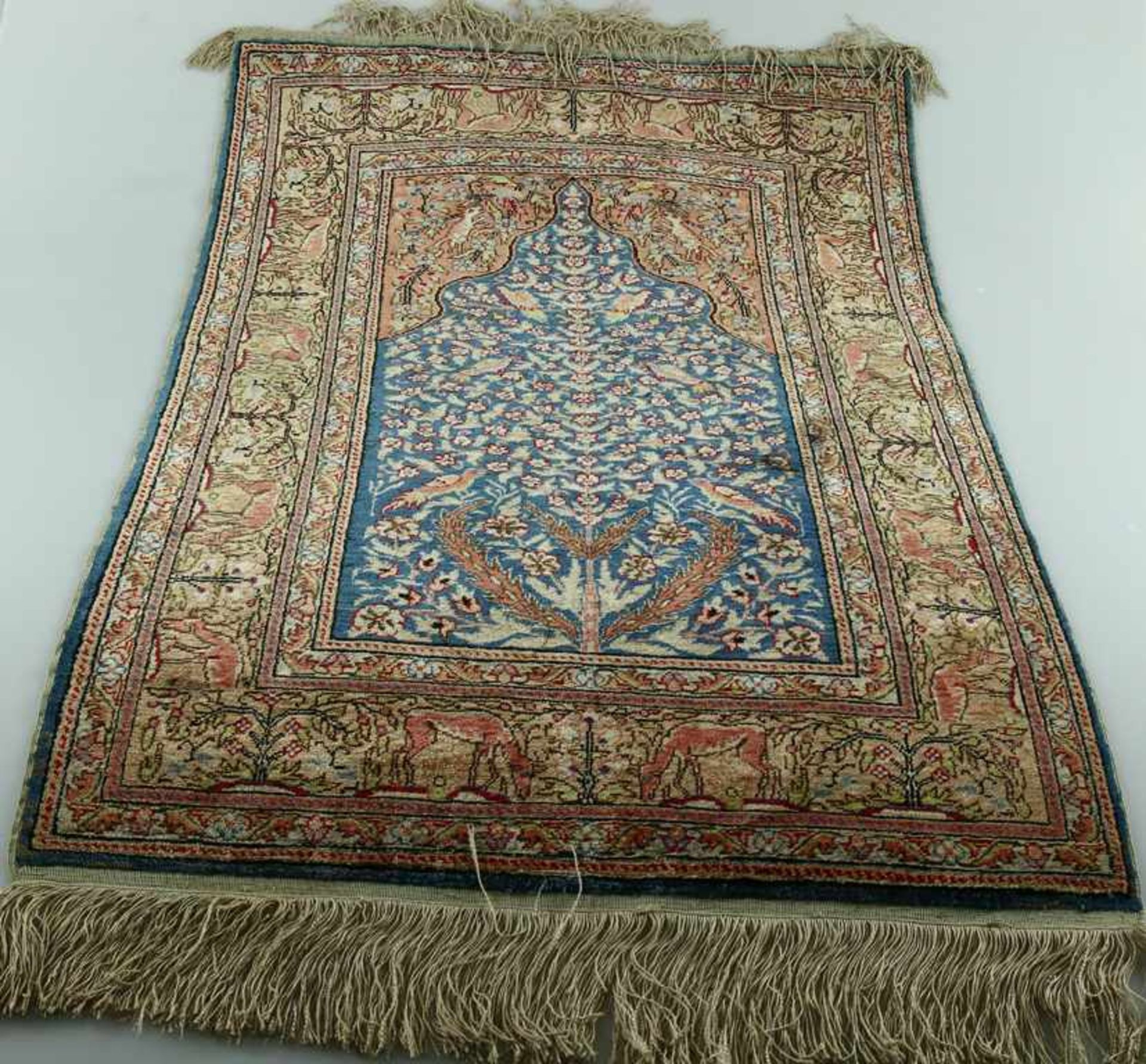 Zijden bidkleed, Iran - 118 x 74 cm -