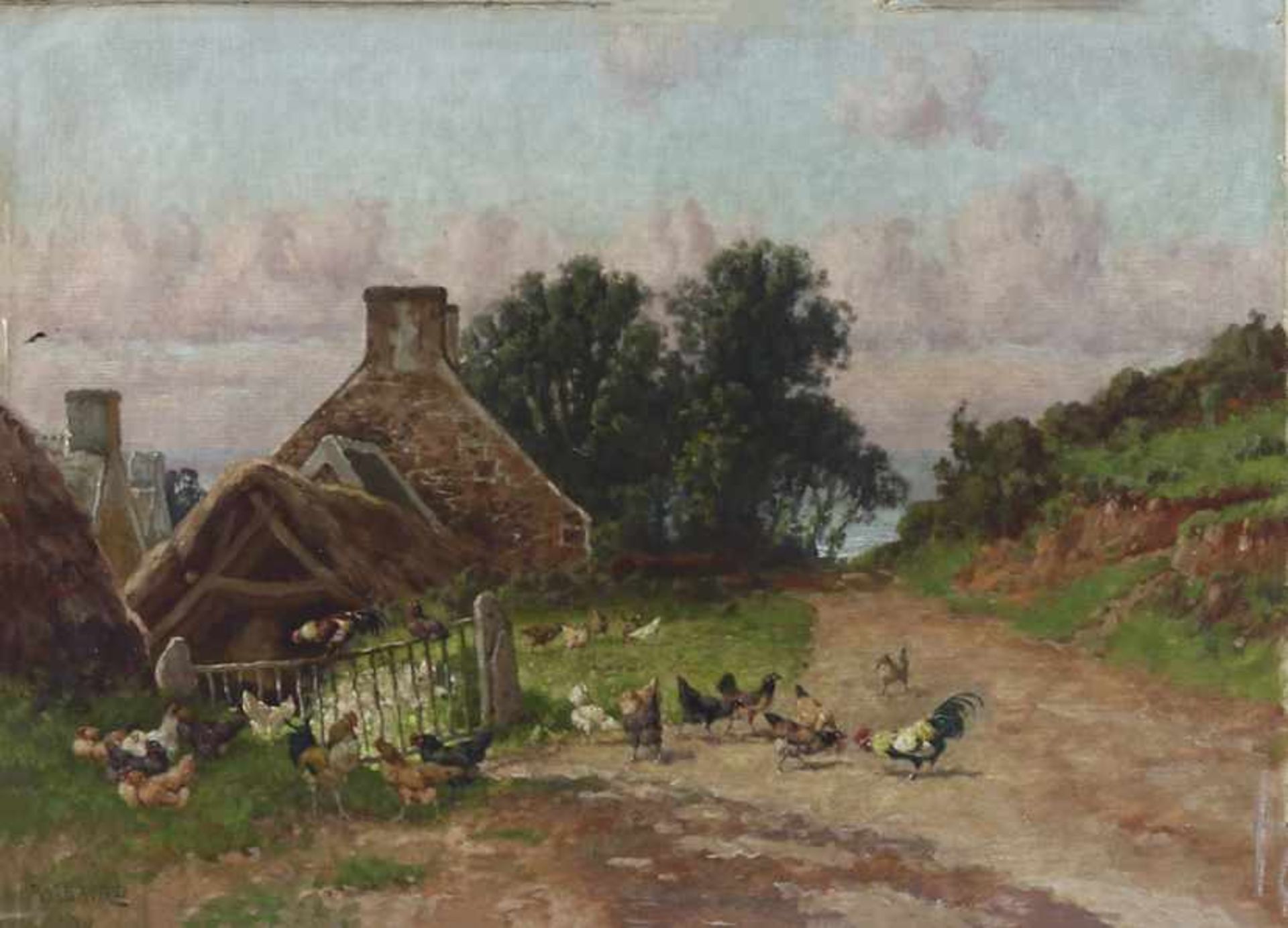 William Baptiste Baird (1847-1917), 'The cottage by the sea near St. Jean du Doight, Brittany',