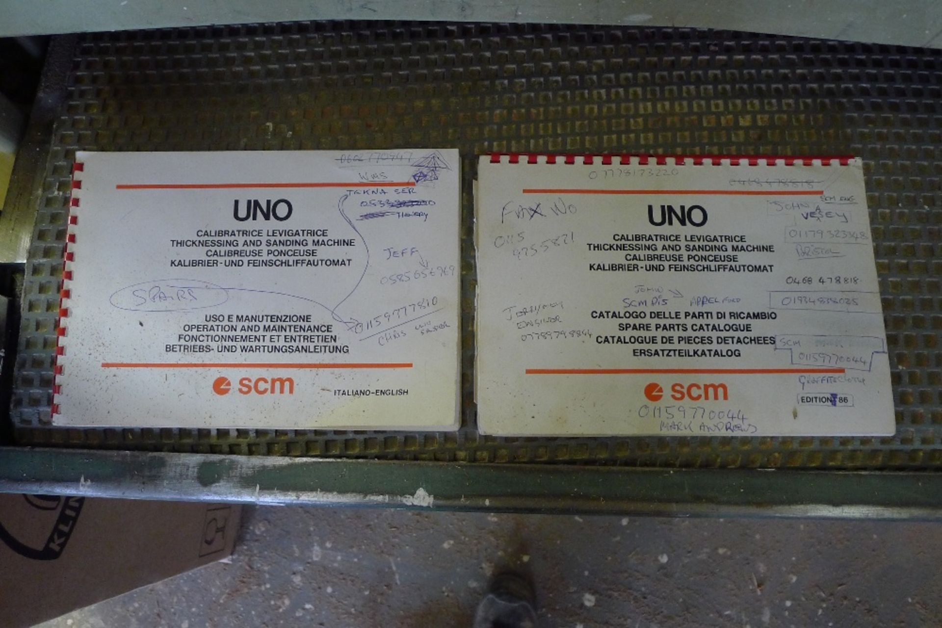 1 pass through sander by SCM Sandya type UNO, No. AE004252, 3ph , max width approx 930mm, supplied - Image 6 of 6