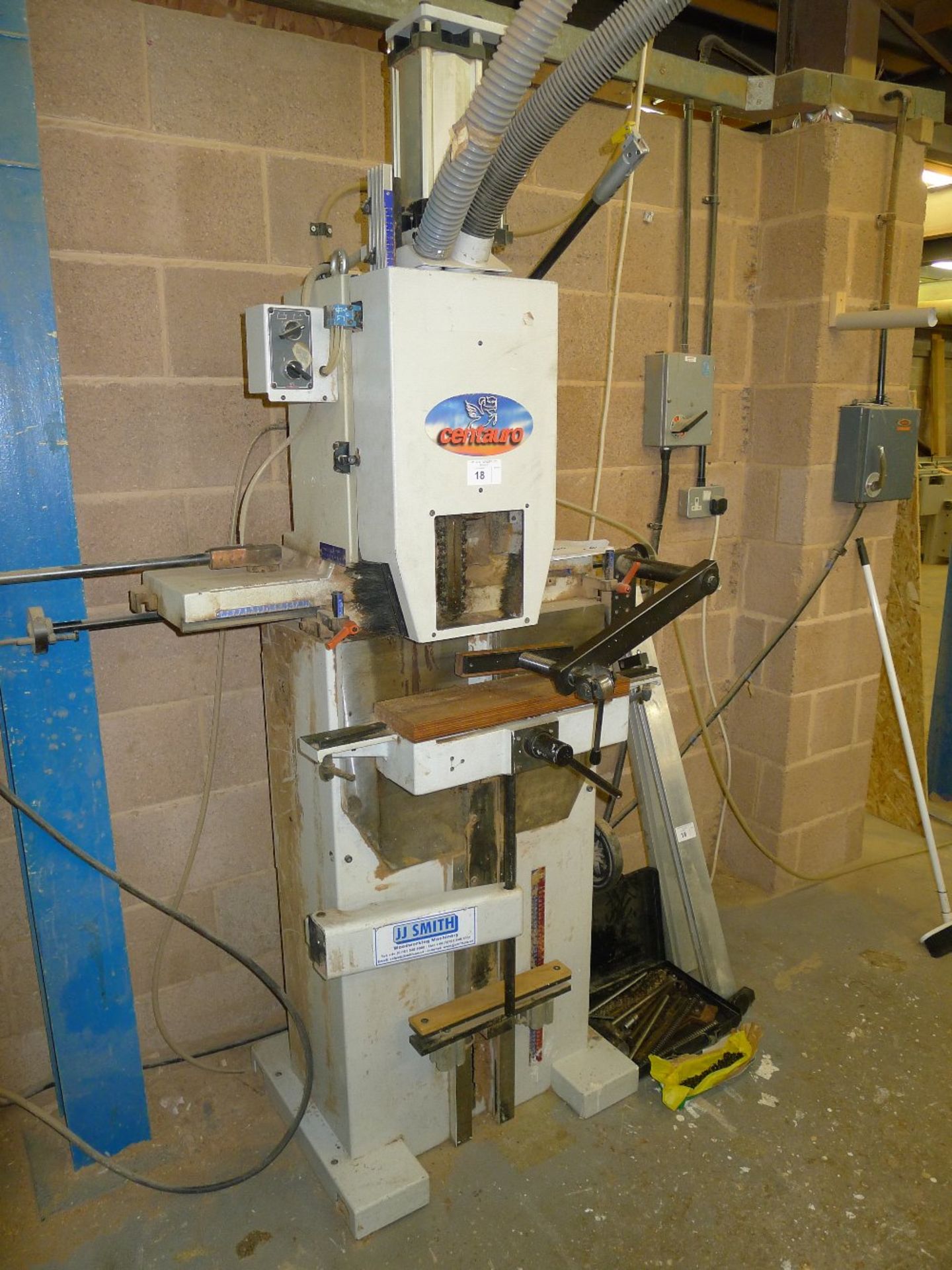 1 pnuematic chain mortiser by Centauro type CBO, YOM 2001 supplied with various accessories