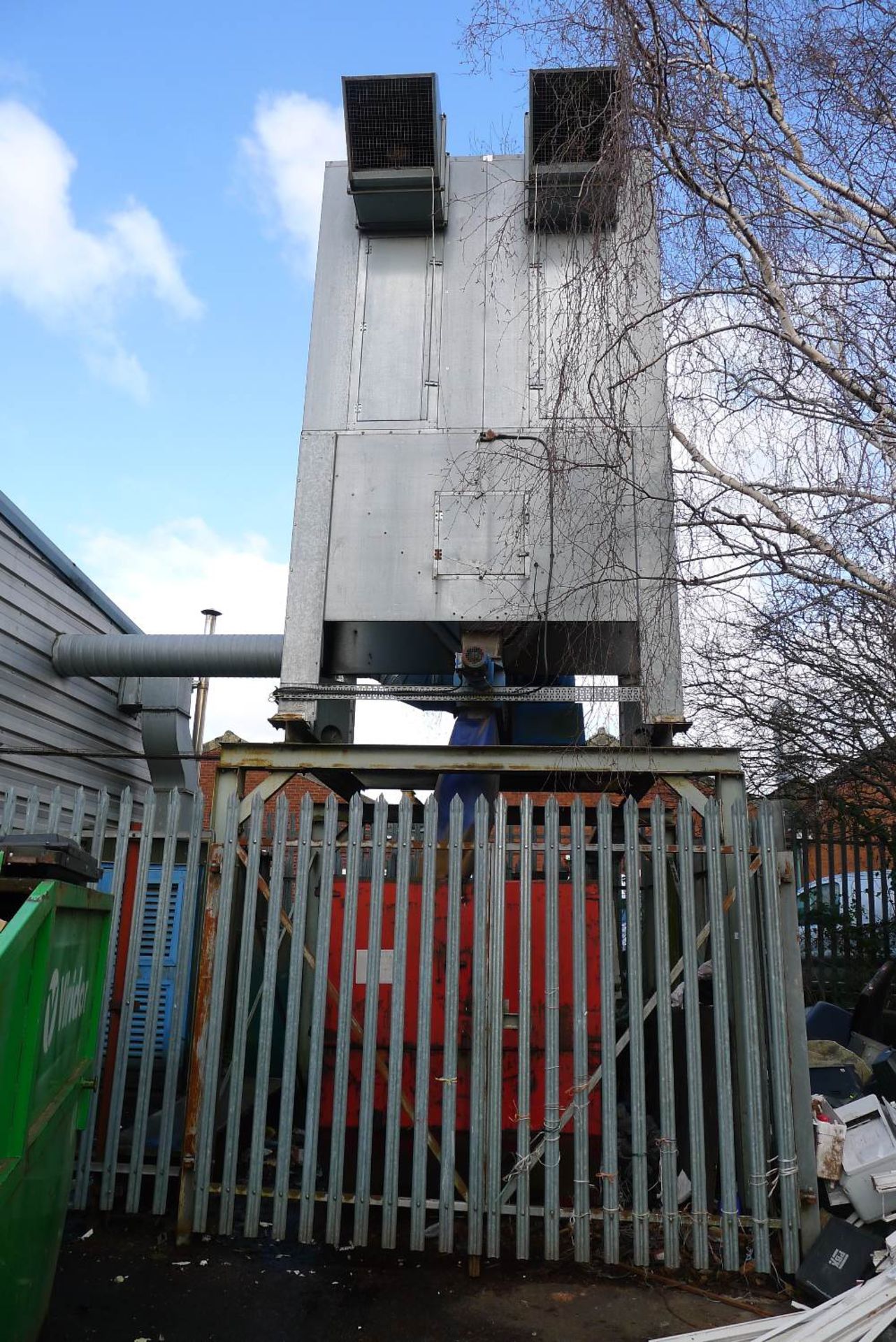 A large dust extraction unit, 3ph situated outside on right hand side of the workshops. The - Image 7 of 7