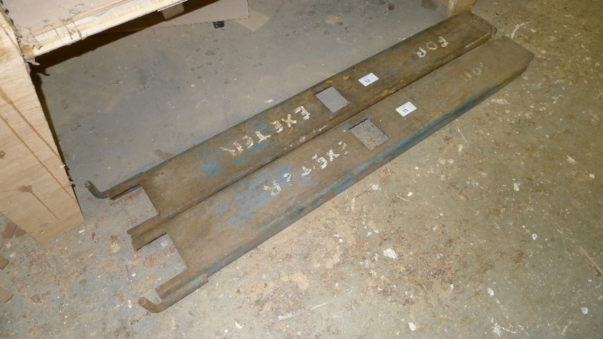 A pair of metal fork extensions, each approx 1.53m long - Image 2 of 2