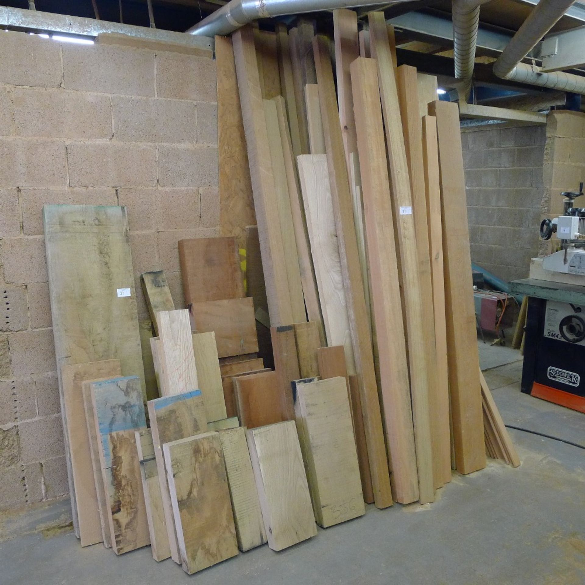 A quantity of various timber including European oak, beech, sapele, ash, Douglas Fir etc. On left - Image 2 of 6