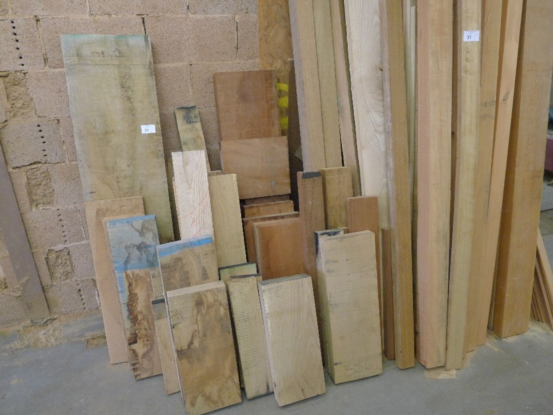 A quantity of various timber including European oak, beech, sapele, ash, Douglas Fir etc. On left - Image 3 of 6