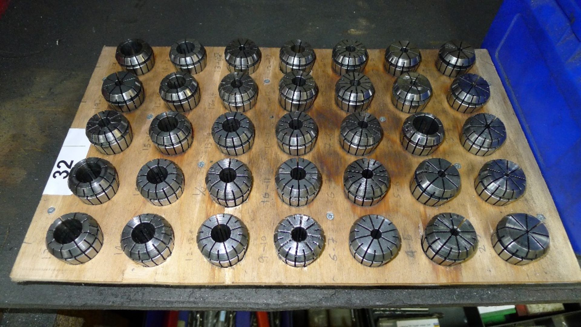 39 various ER32 collets 1.5mm to 20mm and 1 collet holder. This lot will suit any of the three mills - Image 2 of 3