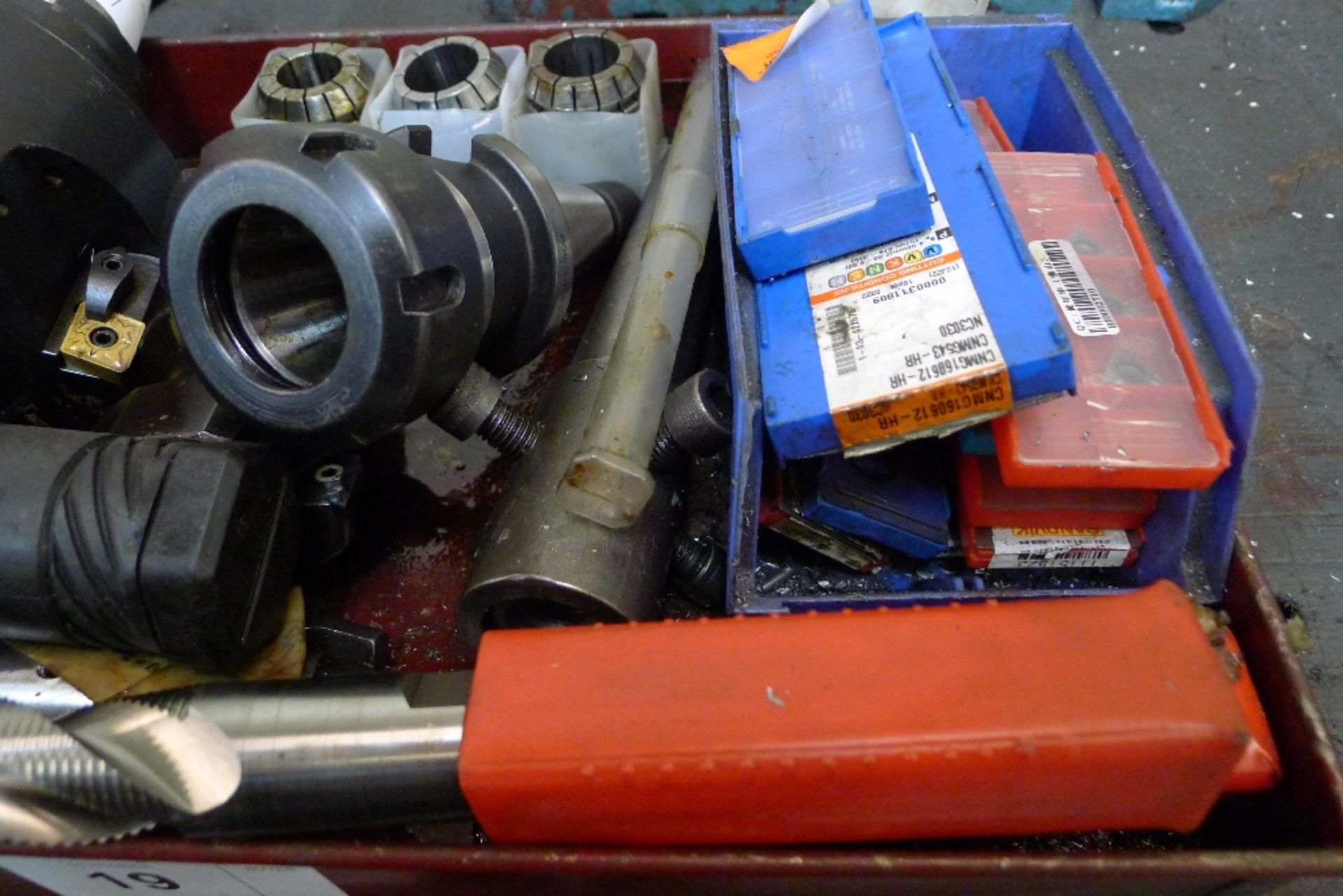 1 box containing various items including a 5 tip Kintek cutting head 125mm, a 2 tip cutting head - Image 3 of 3