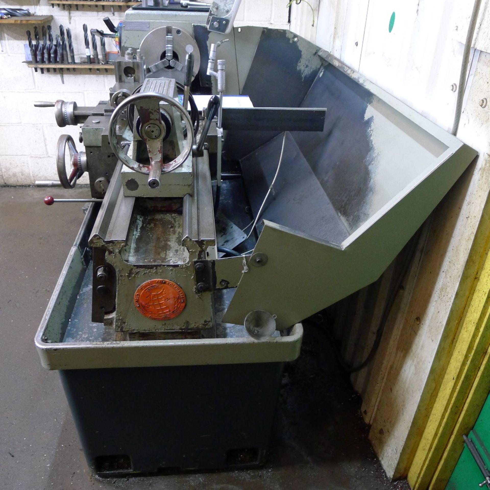 1 Colchester centre lathe type Triumph 2000 serial no. 6/0048/28923, 3ph, overall bed length 1.3m, - Image 8 of 11
