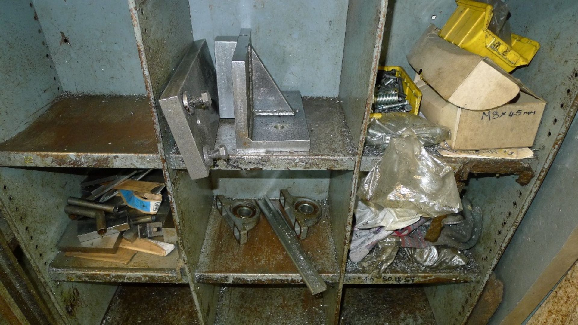 1 storage rack containing a quantity of various items including machine bolts, screws, rivets, angle - Image 4 of 4