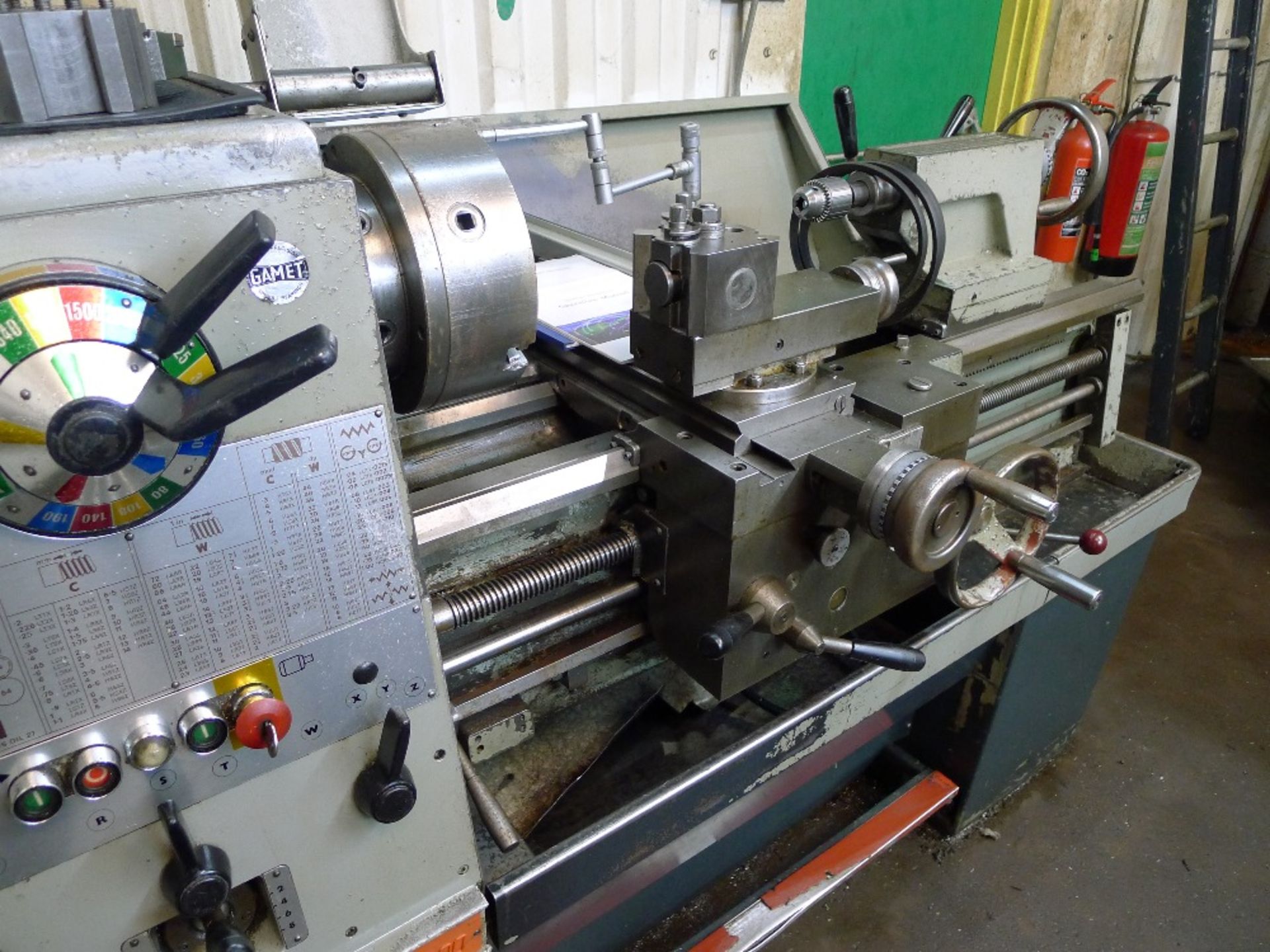 1 Colchester centre lathe type Triumph 2000 serial no. 6/0048/28923, 3ph, overall bed length 1.3m, - Image 4 of 11