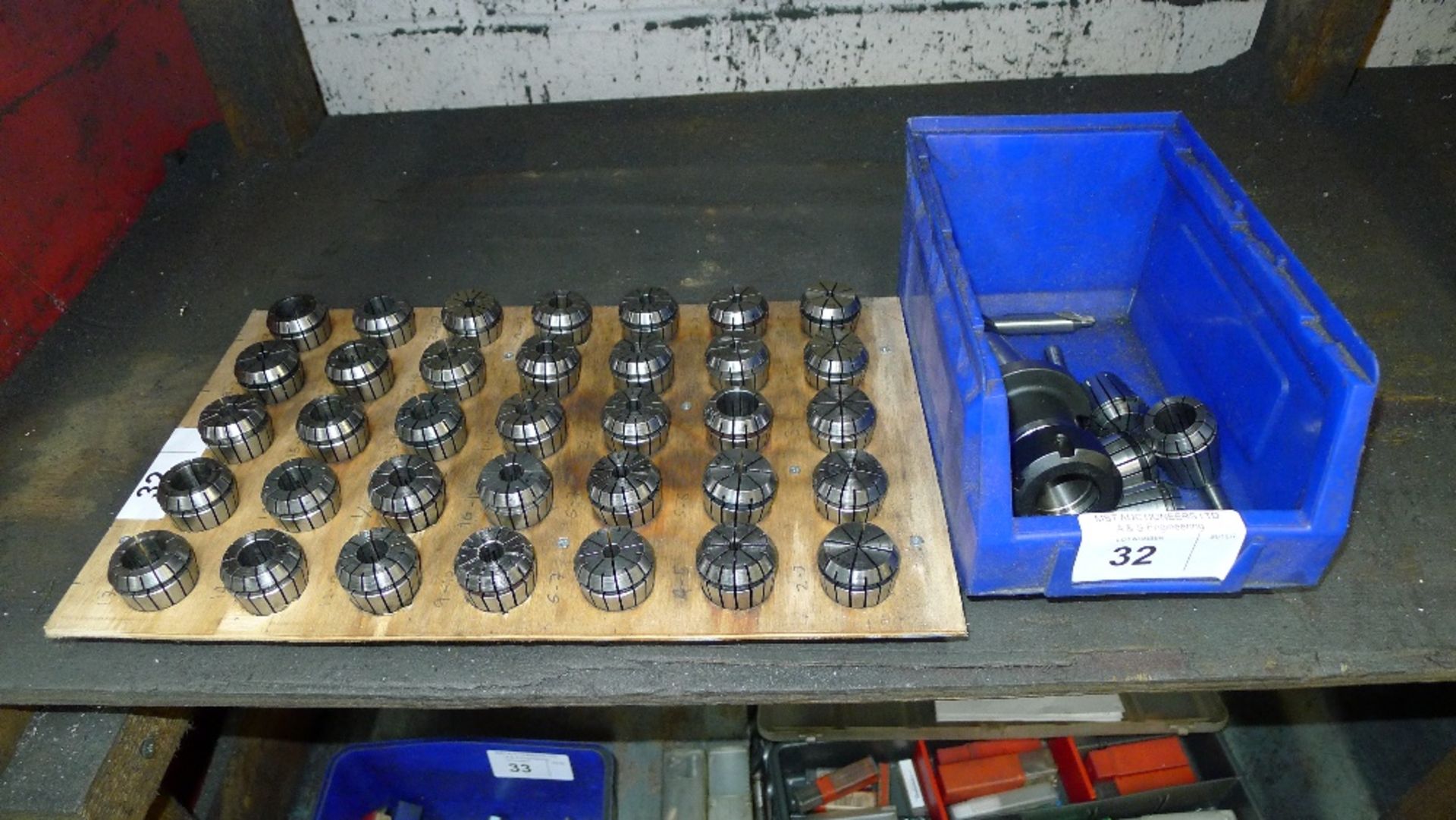 39 various ER32 collets 1.5mm to 20mm and 1 collet holder. This lot will suit any of the three mills