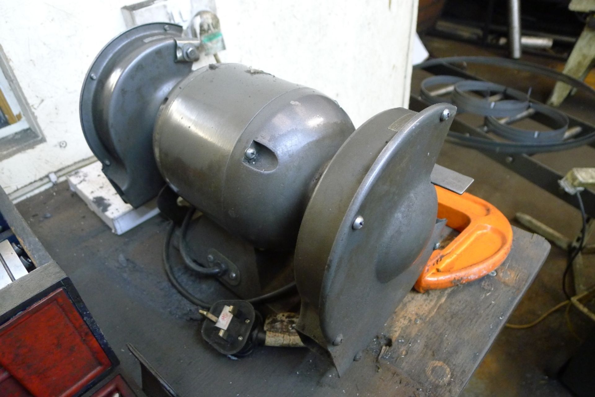 1 double ended bench grinder 240v and a 12 inch G clamp - Image 2 of 2