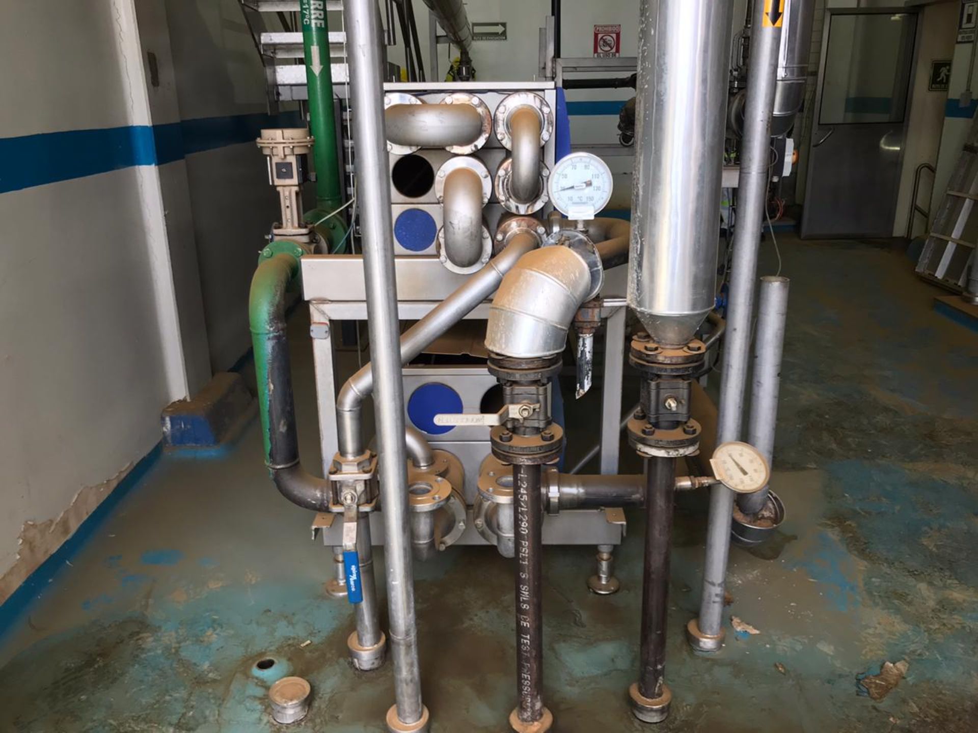 TetraPak Spiraflow Tubular Heat Exchanger, Includes Gas/Pressure Gauges - Image 4 of 22