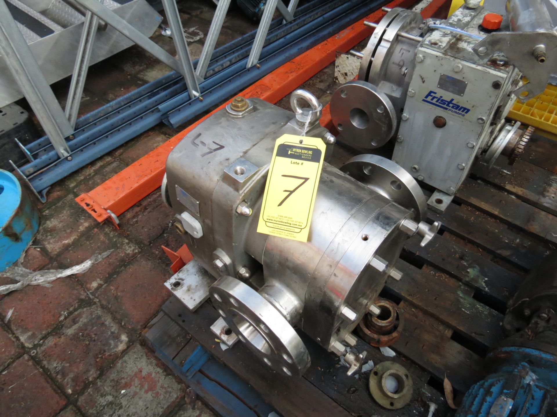 Fristam S/S Positive Displacement Puimp, Model FKL150A, S/N FLK150A1102360, 2.5" Outlet - Image 2 of 7