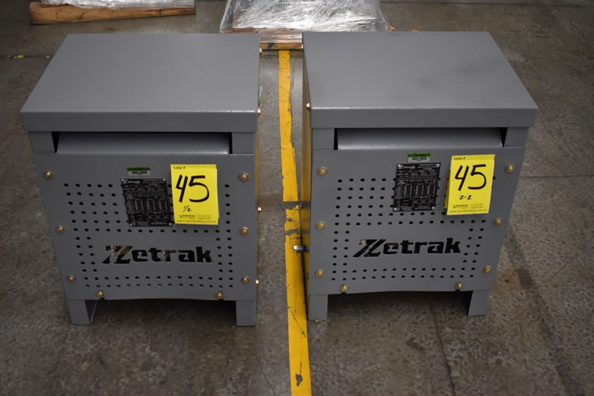 (2) 2016 and 2017 Zetrak Dry Transformers (New) - Image 5 of 8