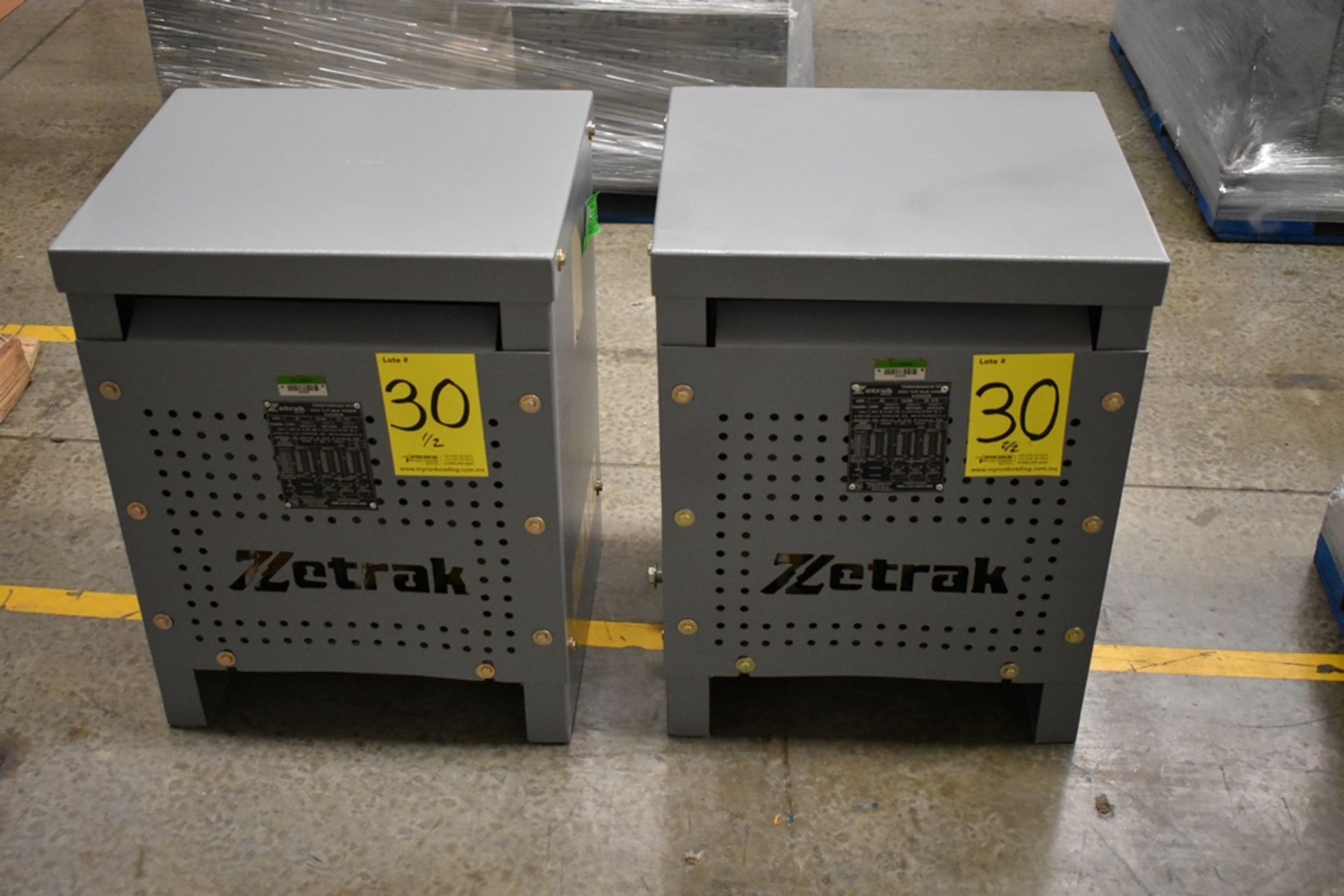 (2) 2016 Zetrak Dry Transformers (New)