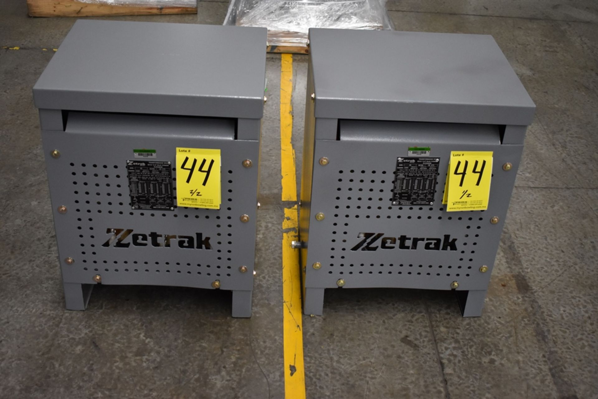 (2) 2016 and 2017 Zetrak Dry Transformers (New)