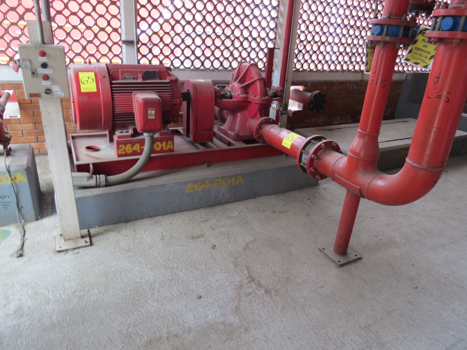 Fire Suppression System, includes Fairbanks Morse pump, model 5814-4