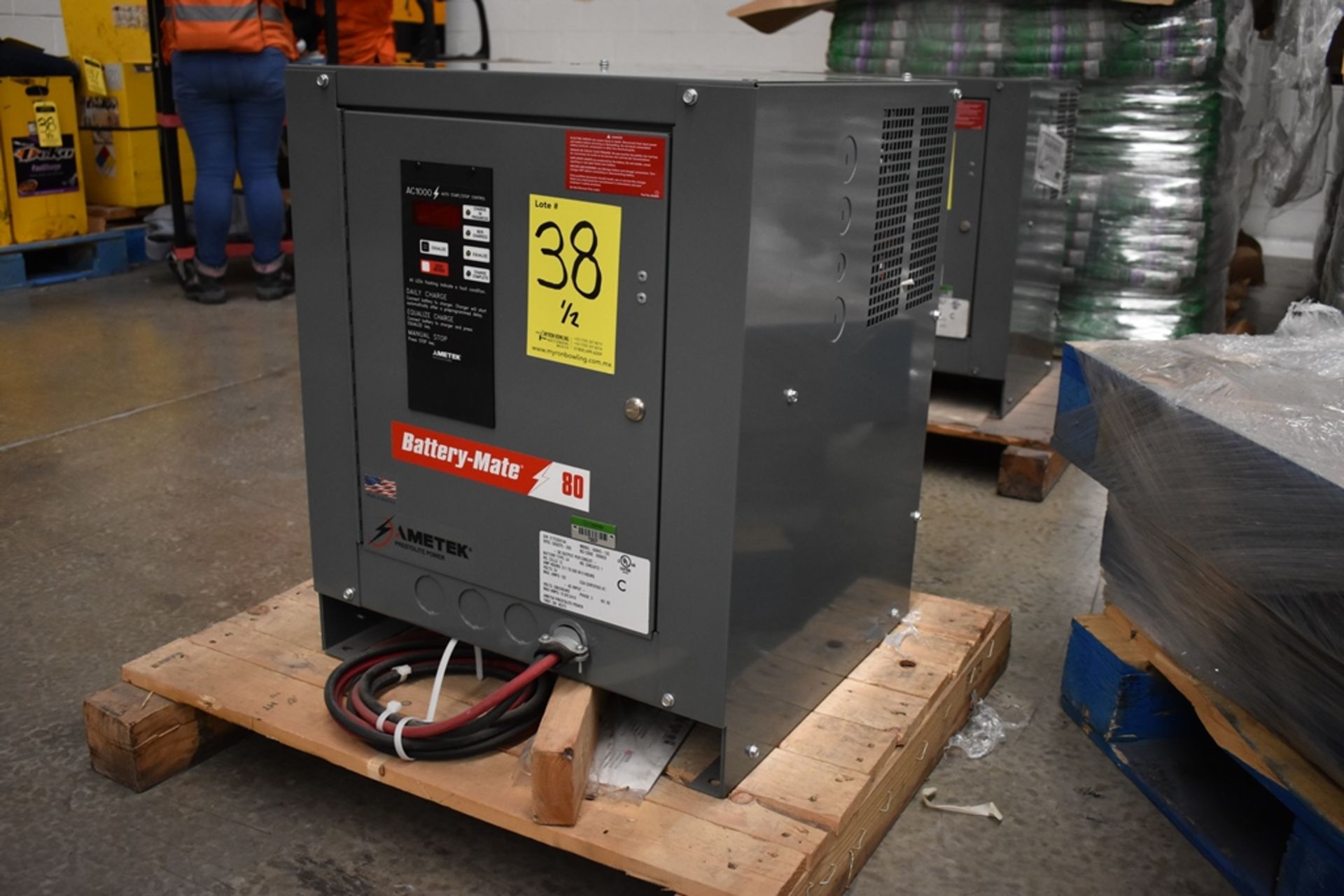 Ametek Prestolite Power Forklift Battery Charger, Model Mate-80 and Battery Brand Deka for 24 volts - Image 6 of 22