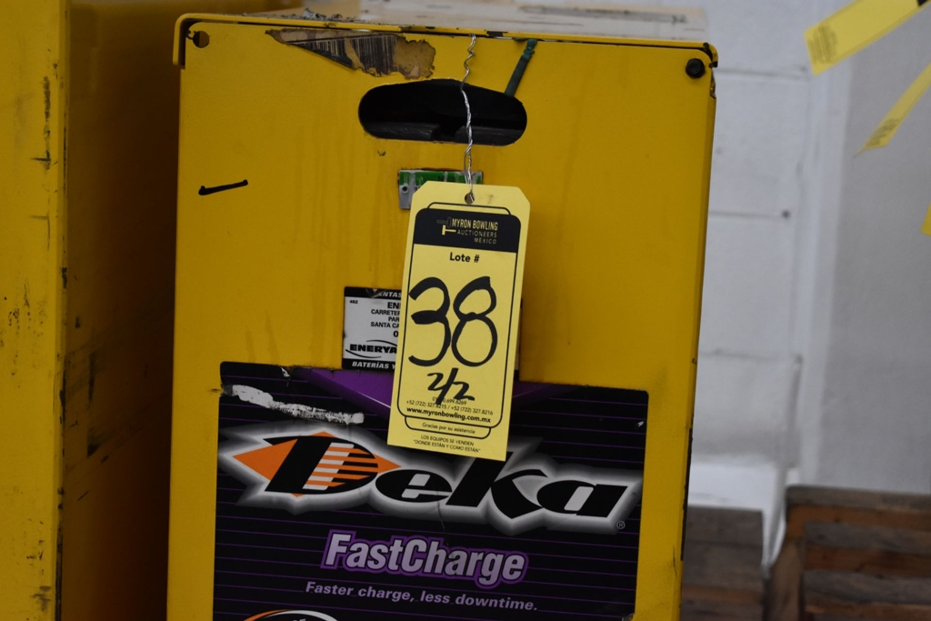 Ametek Prestolite Power Forklift Battery Charger, Model Mate-80 and Battery Brand Deka for 24 volts - Image 12 of 22