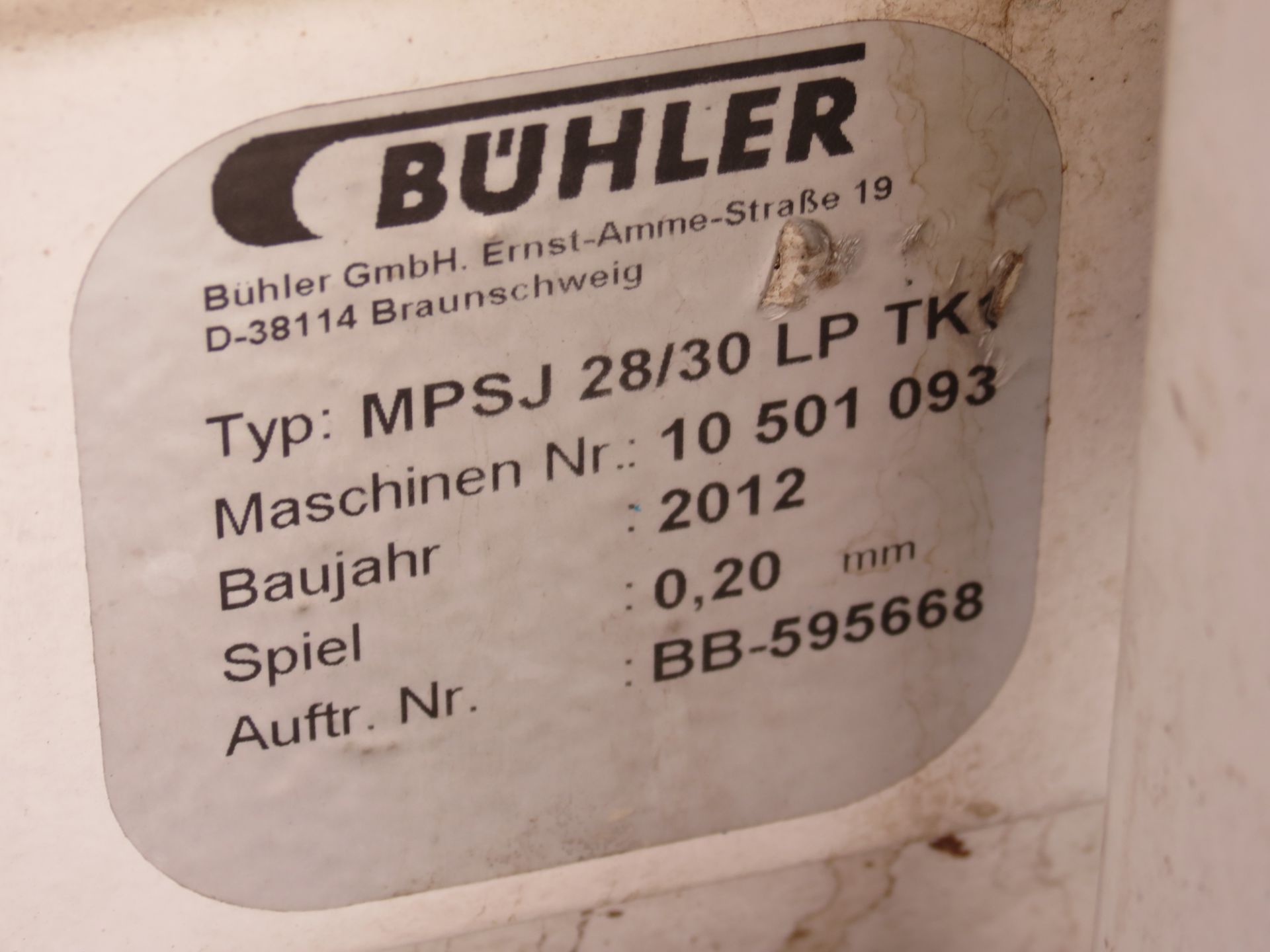 Valve Brand Buller Dosing model MPSJ28/30LPDK, Year 2012, 1 HP motor - Image 7 of 16