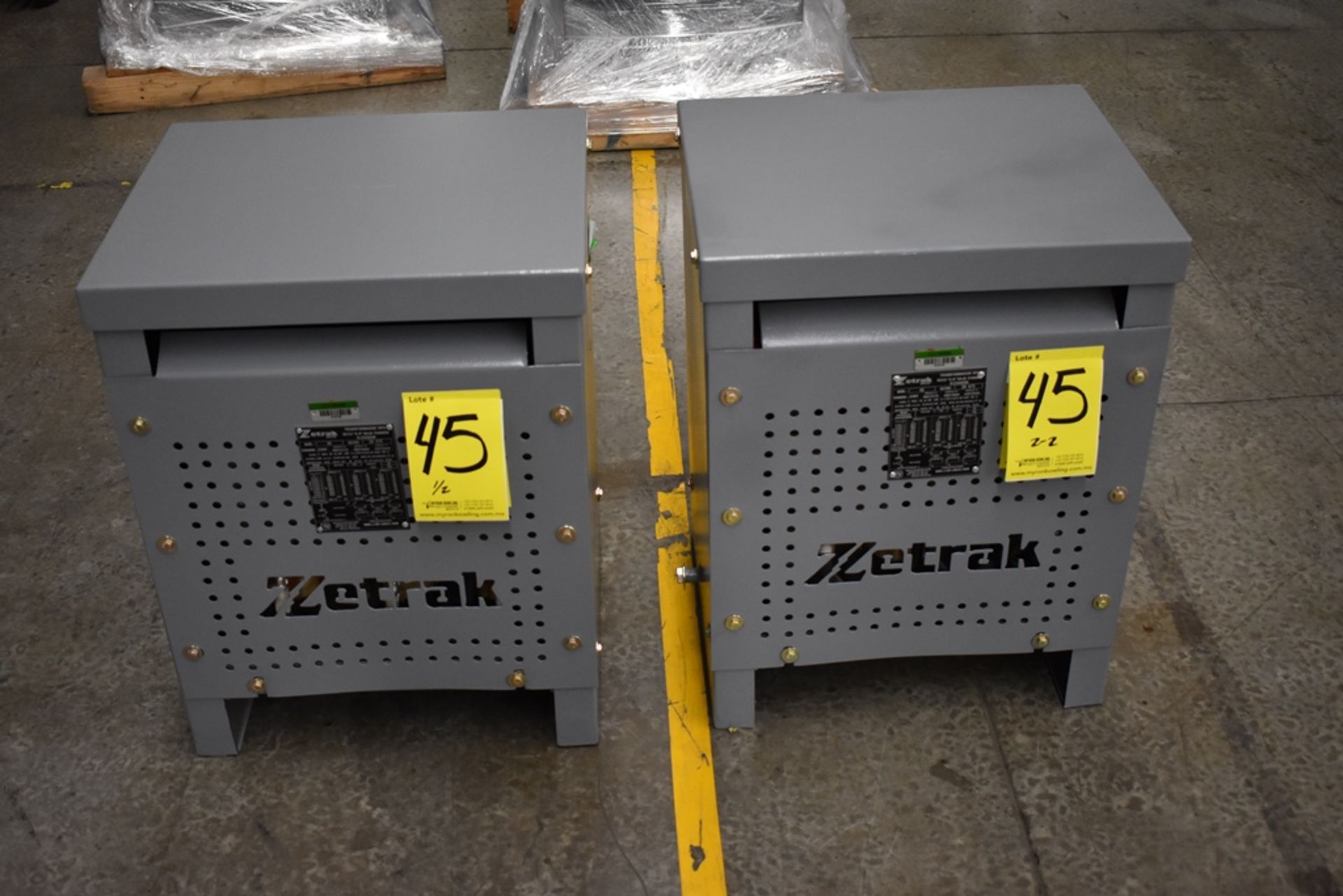 (2) 2016 and 2017 Zetrak Dry Transformers (New)