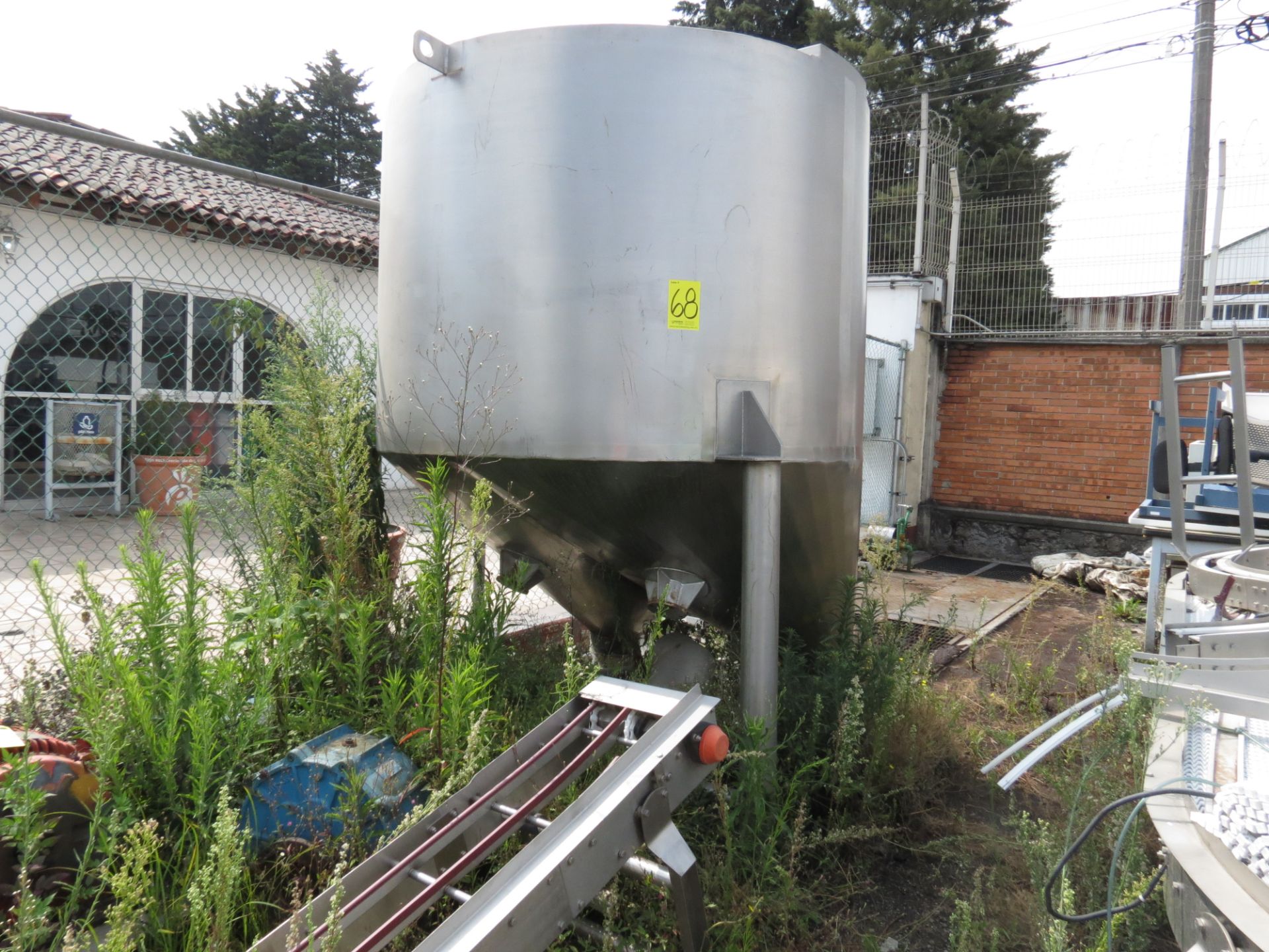 Stainless Steel Tank of 1.93 m in diameter, Includes Strong Parts conveyor belt. - Image 2 of 8